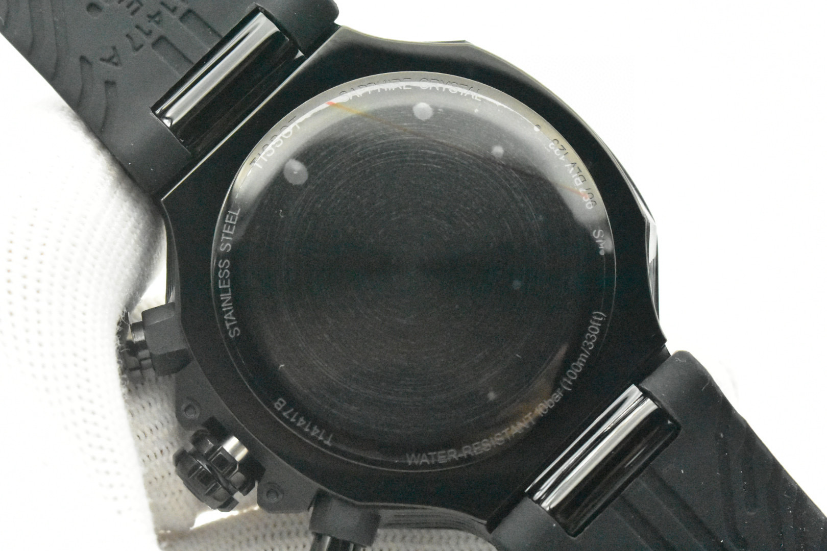 T141.417.37.061.02 Tissot Watch: Red, Black, Green, Swiss Core, Steel, Rubber, Waterproof - 图片 7