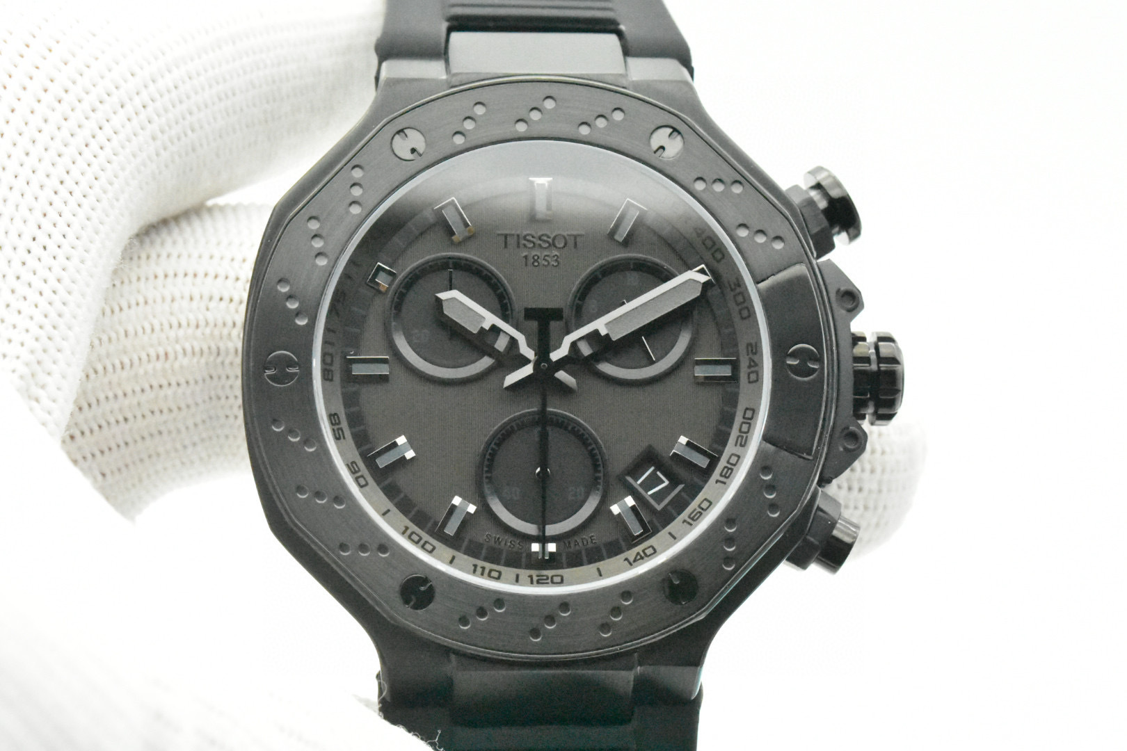 T141.417.37.061.02 Tissot Watch: Red, Black, Green, Swiss Core, Steel, Rubber, Waterproof - 图片 2
