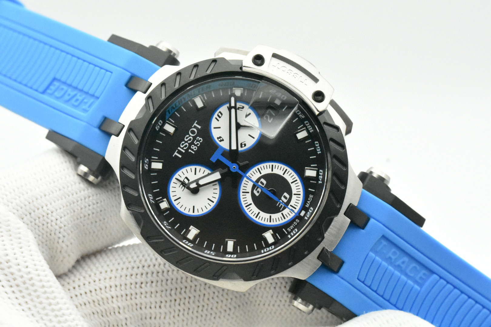 High-Quality Swiss TISSOT MotoGP Wristwatch with Sapphire Glass and Steel Shell - 图片 3