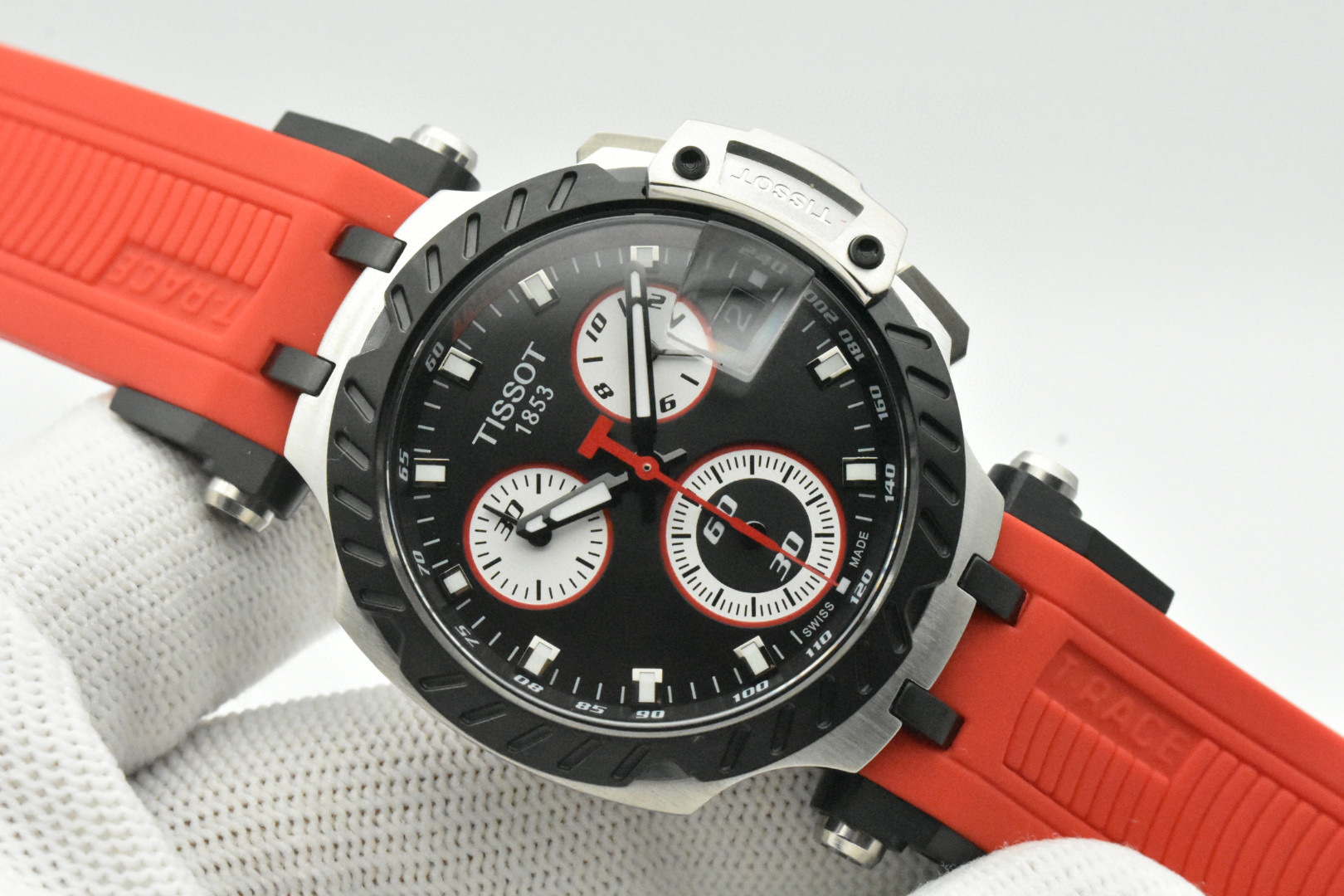 High-Quality Swiss TISSOT MotoGP Wristwatch with Sapphire Glass and Steel Shell - 图片 2