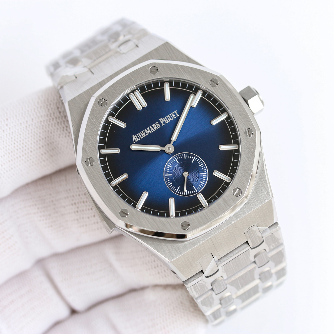 NO:158037,Produced by TW White Shell Black Shell TW Factory AP Audemars Piguet Royal Oak 26591IP Series R29 Men's Watch Two-pin Mechanical Watch The back cover is upgraded to the bottom, and uses the 2953 upgraded movement, achieving the peak of the steel watch - the performance of strength, defending the title of 