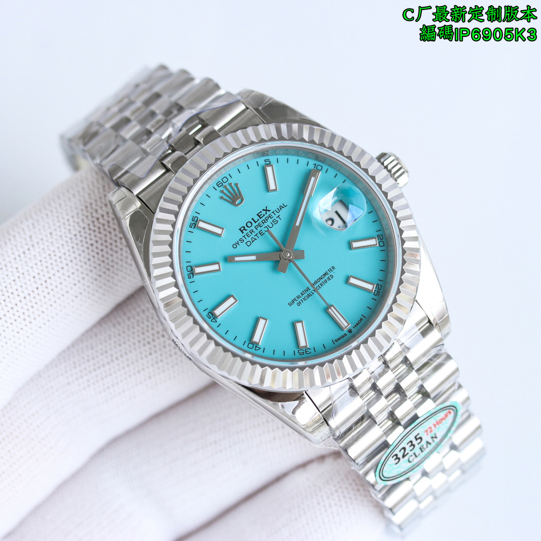 NO:158326,Produced by Factory C 1350 CLEAN Factory The latest customized version, the latest color scheme, trendy and fashionable!  High quality!  Factory C Rolex ROLEX Log Series 41mm MK1 latest technology, paired with the 3235 all-in-one machine, counter-adjustable hour hand, callback calendar!  The only pair of layout nails, customized angle bevel nails, better grade, high-end customization, majestic, latest styles, latest new products, highest cost-effectiveness, clean factory/C factory Rolex 126334 DATEJUST Latest launch, popular styles diameter 41mm log, quality assurance, just choose it for logs, absolutely high-end and atmospheric, give full confidence, watch code, 1K3, watch buckle code, ORV, 1: Equipped with one-to-one super positive 3235 integrated movement, no-card movement decoration movement and its stability 2: The whole watch 904L stainless steel / matched with a factory steel belt, the side of the strap is not exposed, it is extremely difficult, high-end custom quality, and IP vacuum electroplated platinum tooth ring / fading for free replacement, the only pair size of the dog tooth ring!  3: The dial is infinitely close to the original, especially the green one!  Mint green color pair!  4: The only calendar font version in the market. The next number 1-31 comparison of authenticity and false fonts 5: The only way to achieve pointer luminescence/word nail luminescence and achieve the same color because they are all processed by third-party factories   self-purchased Swiss c1 c3 luminescence powder 6: Word nail/crown mark nail All platinum electroplating processing 7, the latest version, quality assurance, please be sure of clean, the latest log style, watch code IK3, watch latest button code, ORV, clean latest back cover pattern label!  The highest cost-effective style, popular styles, eternal classic, high-end and atmospheric, the strap is not exposed on the side, greatly improving the grade and giving enough face. Although there are not many clean styles, almost all of them are boutique. Completely solve most of the log pain points in the world, and are born for the ultimate clean-datejust. The best luxury recommendation for gifts, please be sure of the exclusive quality of C-Clean Factory C, christian louboutin, rolex19860909C厂出品 1350 CLEAN Factory 最新定制版本,最新配色,潮流时尚！高品质！ C厂 劳力士 ROLEX 日志系列 41mm MK1 最新技术,搭配正3235一体机,逆调时针,可回调日历！唯一对版面钉,定制凌角斜边面钉,更佳上档次,高端定制,大气磅礴,最新款式,最新新品,最高性价比,clean厂/C厂 劳力士126334 DATEJUST 最新推出,热门款式直径41mm日志 ,品质保证,日志就选择它,绝对高档大气,给足信心,腕表编码,1K3,腕表表扣编码,ORV, 1:搭载一比一超级正3235一体机芯 ,无卡度机芯装饰 机芯及其稳定 2:整表904L精钢 /搭配ar厂钢带 做到表带侧面不露白,难度极大,高端定制品质,以及ip真空电镀铂金牙圈 /掉色免费更换,狗牙圈唯一对版尺寸！ 3:表盘太阳纹无限接近原装 铽别是绿色！薄荷绿颜色对版！ 4:全市场唯一日历字体对版 后续1-31号挨个字体真假对比 5:唯一做到指针夜光/字钉夜光 做到同色 因为都是第三方工厂加工 自购瑞士 c1 c3夜光粉 6:字钉/皇冠唛头钉 全白金电镀处理7,最新版本,品质保证,请认准clean,最新日志款式,腕表编码IK3,腕表最新扣码,ORV,clean最新后盖图案标签！最高性价比款式,热门款式,永恒的经典,高端大气,表带侧面不露白,大大提高档次,给足面子, 虽然clean的款式不多 但是几乎款款均为精品 彻底解决世面上的大部分日志痛点,只为极致而生 clean-datejust 送礼最佳奢华推荐请认准C厂CLEAN独家品质,,christian louboutin,rolex,Watch