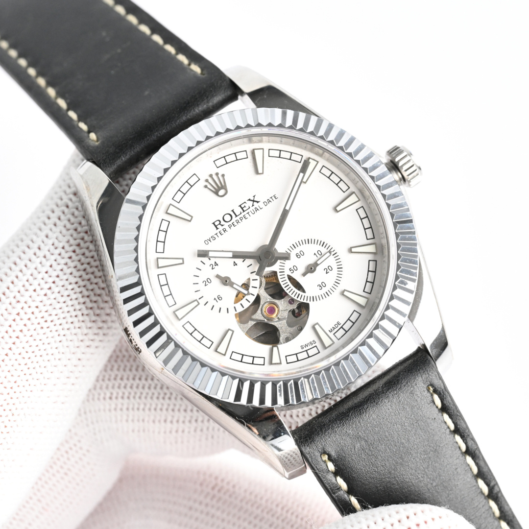 NO:151001,Rolex ROLEX latest Basel International Watch Exhibition latest Rolex flywheel series [Strong] equipped with the 82s7 imported zero-renovation movement, unique flywheel design style, size 41mm / 10mm men's watch, simple and atmospheric, extending the unique shell type of the traditional Rolex family!  Paired with sapphire crystal mirror, Italian double-sided cowhide enhances wear resistance, business and casual hot products recommended for men's multi-function mechanical watch,,,rolex,cowhide19860909劳力士 ROLEX 最新巴塞尔国际钟表展最新劳力士飞轮系列[强]搭载日本进口零翻修机芯82s7独特飞轮设计风格,尺寸 41mm /10mm 男士表款,简约大气,延传统劳力士家族独有壳型！搭配蓝宝石水晶镜面不划花,意大利双面牛皮增强耐磨度,商务休闲火爆款推荐男士多功能机械腕表,,,rolex,cowhide,Watch