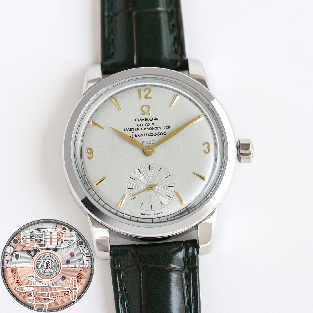 NO:336323,The gold OMEGA Seahorse Series watch is coming!  Welcome to taste it!  Pot cover glass 1. Exclusively customized 8804 Zhengzheng Chronometer integrated movement, texture, structure, balance position and hollowing are consistent with the original version, the operation is clearly visible, the time is accurate, and the power saving is 55 hours. 2. The case material is 316L stainless steel, arched sapphire glass, and the interior is anti-reflective. The sapphire glass on the back is engraved with the words 