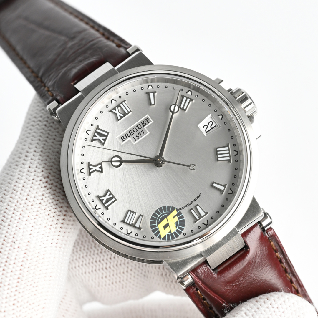 NO:336596,Gold Crocodile leather CF new product released, Breguet Navigation MARINE Navigation Series 5517 watches, the origin of the Navigation Astronomical Clock, 