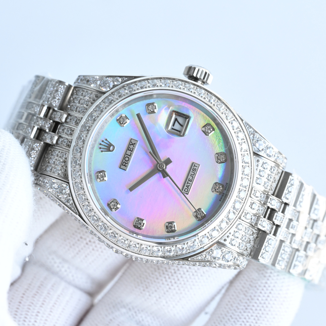 Luxurious Rolex B33 Log 41 Full of Star Series: Top Quality, Unisex, 41mm Diameter - 图片 4