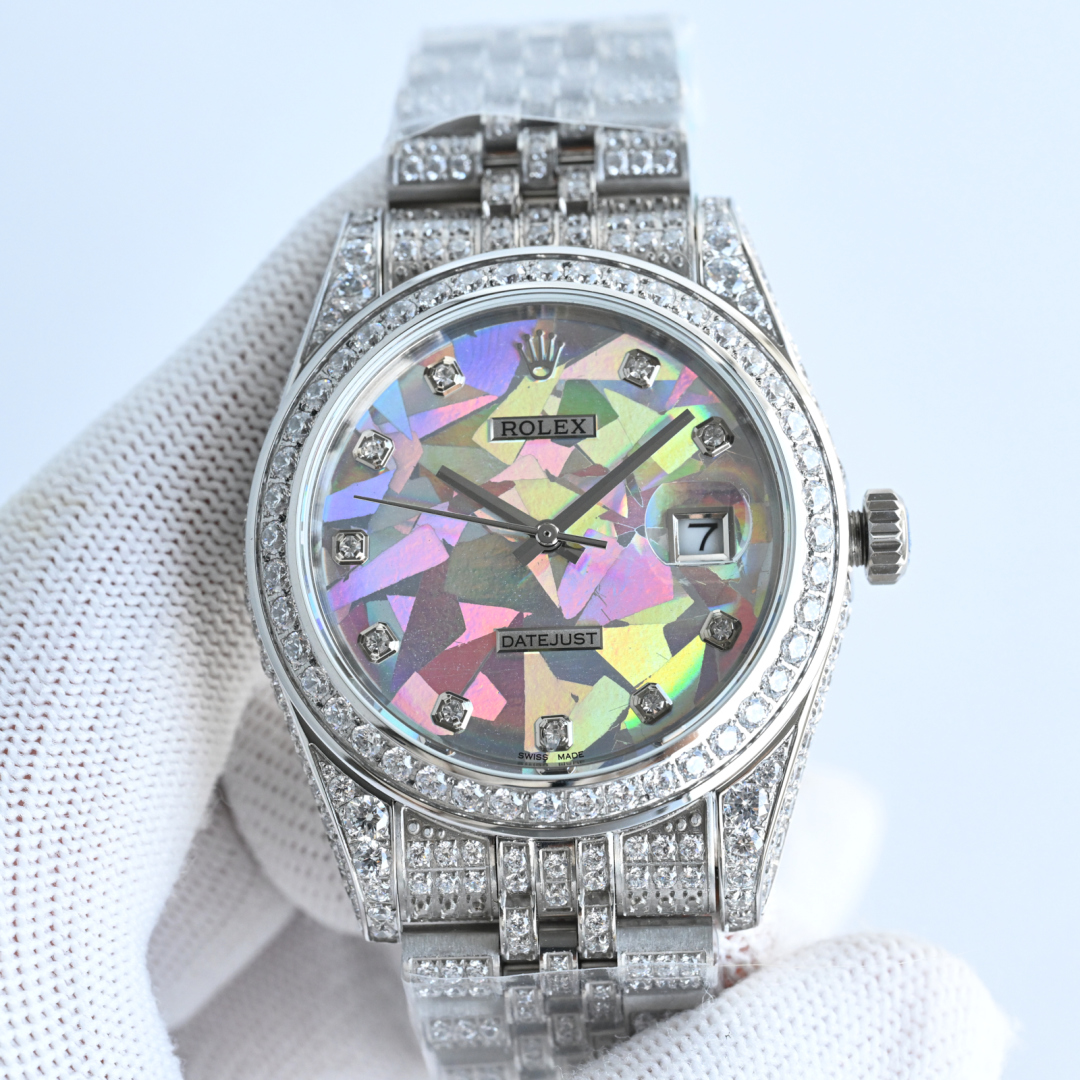 Rolex B33 Log 41 Full of Star Series: Luxury 18k Nanotechnology, Automatic Movement.