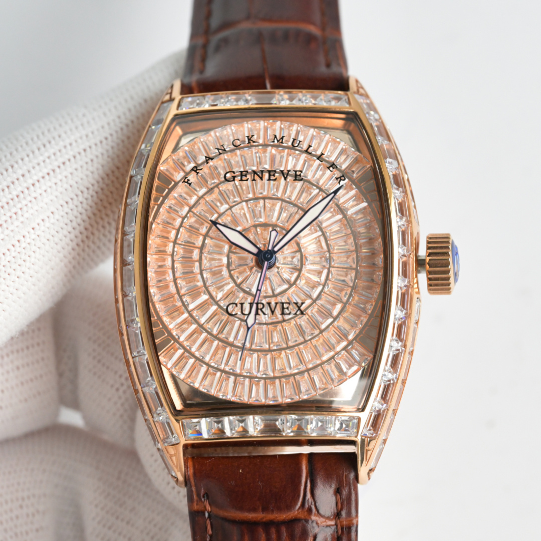 NO:384818,Production from Taiwan Taiwan Factory FM [Frank Muller] K7 luxury version full diamond new model!  1【Size】Diameter 43mm X53mm!  Thickness 12 mm!  2 [Movement] Equipped with imported Citizen fully automatic movement machinery, stable time and zero return repair!  3 [Shell cover] The ring mouth is created with the master's heart, top-quality zircon, and a luxurious work!  The more you appreciate the masterpieces of Taiwanese factory, the more you know how to appreciate them!  You deserve it!  The best luxury recommendation for gifts, please identify Taiwan's exclusive quality, franck muller19860909台湾 出品 台湾 Factory FM【法兰克穆勒】K7 奢华版全方钻新款！ 1【尺寸】直径43毫米X53毫米！厚度12毫米！ 2【机芯】搭载进口西铁城全自动机芯机械,走时稳定,零返修！ 3【壳套】圈口利用大师倾心打造,顶级锆石,奢华之作！ 台湾厂匠心巨作 越欣赏,越懂得欣赏！您值得拥有！送礼最佳奢华推荐请认准台湾独家品质,,franck muller,Watch