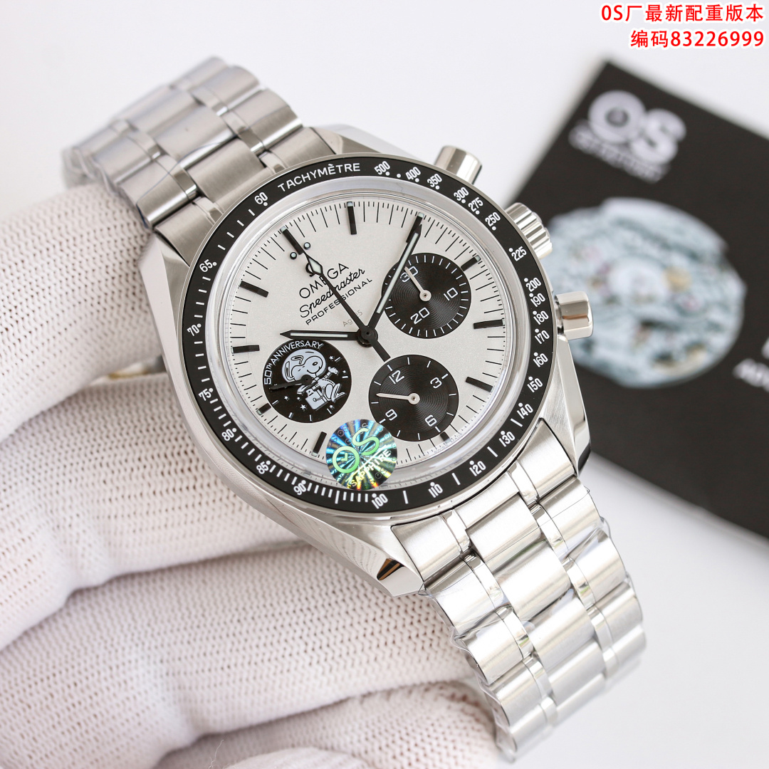 NO:337074,OS+ latest counterweight version, genuine weight, Omega OMEGA Speedmaster series The new OMG Speedmaster 