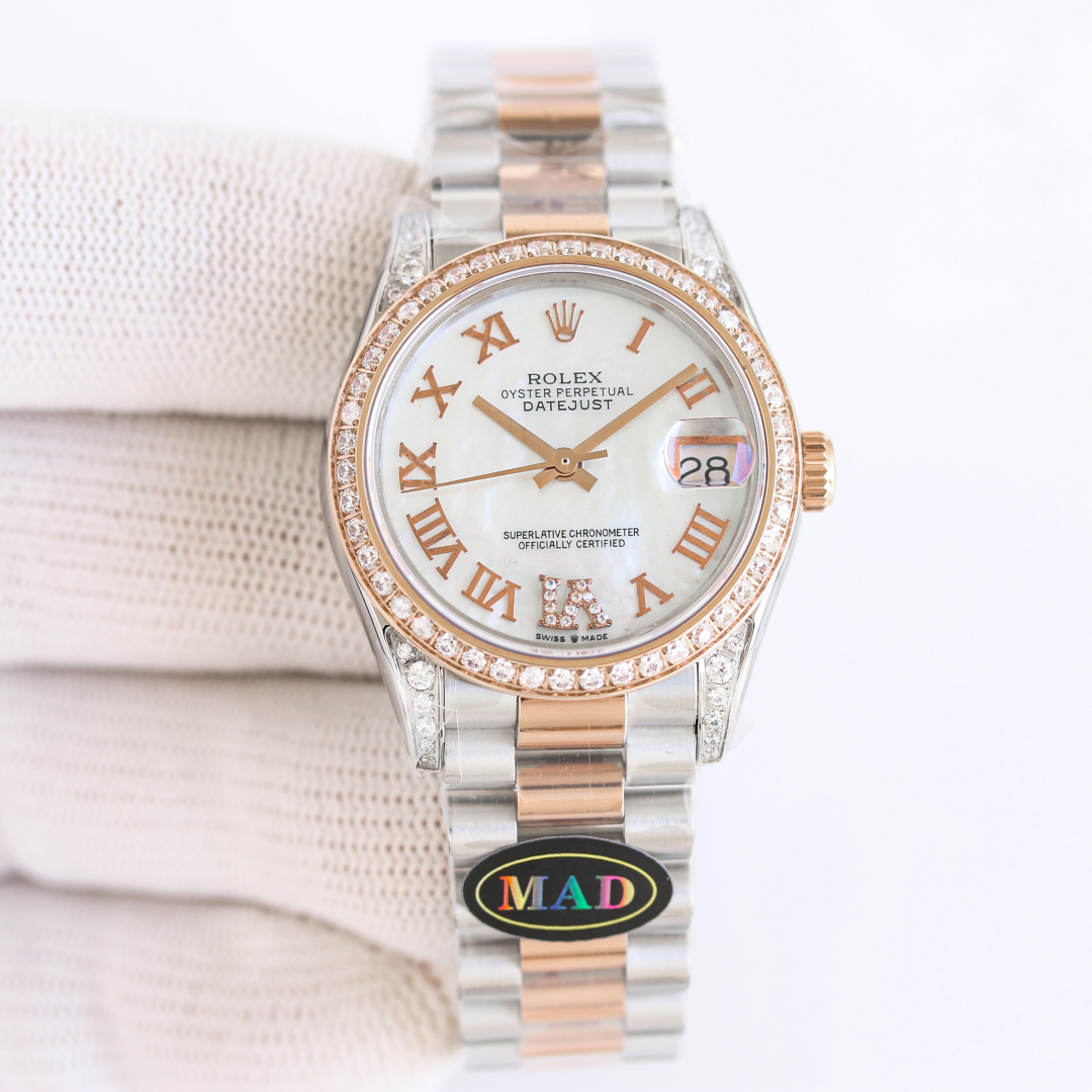 “Rolex ROLEX RV1 31mm Diamond Women’s Watch with Swiss Movement and Peacockstone Detail” - 图片 4