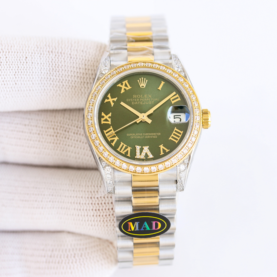 “Rolex RV1 31mm Diamond Watch for Women – Swiss Core, Peacockstone, 904L Steel, Waterproof – Review” - 图片 3