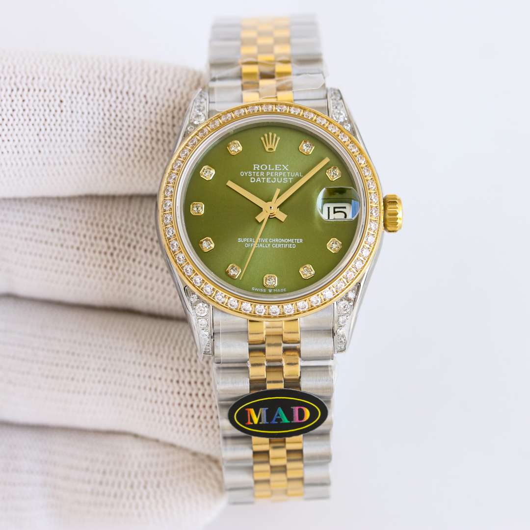 “Rolex RV1 31mm Diamond Watch for Women – Swiss Core, Peacockstone, 904L Steel, Waterproof – Review” - 图片 5
