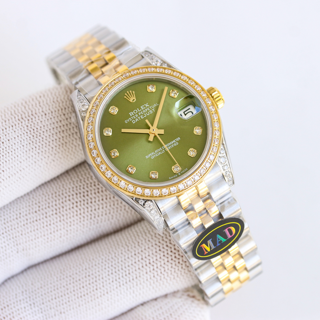 “Rolex RV1 31mm Diamond Watch for Women – Swiss Core, Peacockstone, 904L Steel, Waterproof – Review” - 图片 6