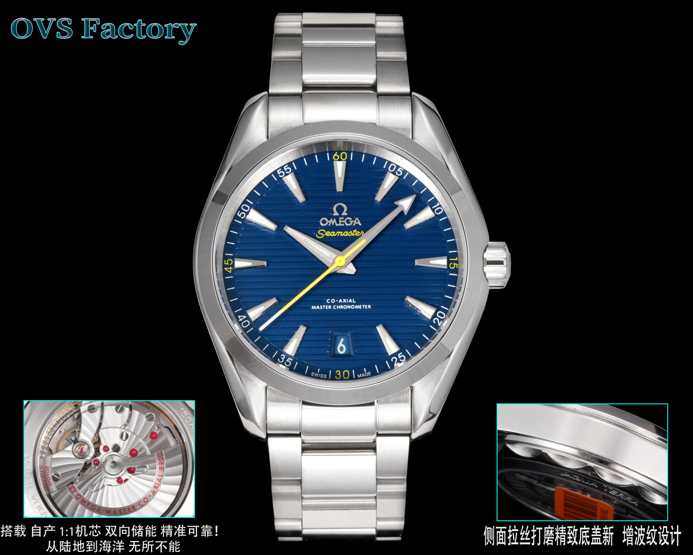 NO:394481,OVS Factoty OMEGA N9 Seahorse Series New Seahorse Gradient 'turquoise' dial, with bright center and dark edges, gradually changing to deep black, as if stepping into the endless deepness of the ocean. The dazzling charm of the fallen eyes makes spring full of vitality. OVS produces must be a boutique. The best luxury recommendation for gifts, please be sure to identify OVS exclusive quality, omega19860909OVS 出品  OVS Factoty 欧米茄 OMEGA N9 海马系列 新海马渐变“绿松石”色表盘,中央明亮,边缘较暗,逐渐渐变过渡至深邃的黑色,仿若踏入海洋的无尽幽邃之处.一眼沦陷的璀璨魅力让春日充满生机 OVS 出品 必属精品 送礼最佳奢华推荐请认准OVS独家品质,,omega,Watch