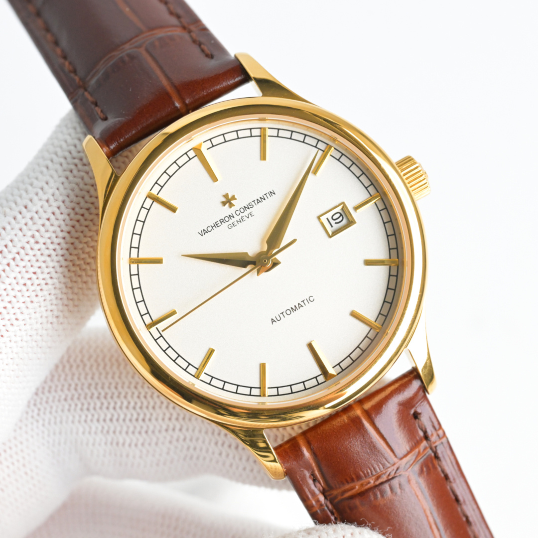 NO:384280,Produced by TW White Shell Gold Shell TW Factory Vacheron Constantin VC heritage series RB7 watches are on the market!  Simple and elegant, perfect combination, let you feel the elegant and rustic atmosphere!  [Gift] This watch is equipped with an original imported ultra-thin movement with a vibration frequency of 28,800 times per hour, stable performance and zero re-repair!  The case is made of 316 stainless steel and sapphire glass mirror!  Paired with an Italian leather strap!  Diameter 40 mm, super waterproof, simple and atmospheric, high-end quality, suitable for all kinds of business occasions, the first choice for gifts!  The best luxury recommendation for gifts, please be sure of TW exclusive quality, vacheron19860909TW 出品 白壳 金壳  TW Factory 江诗丹顿 VC 传承系列 RB7 腕表火爆上市！简雅大方,完美结合,让你感受优雅绅土气息！[礼物]该表搭载原装进口超薄机芯,每小时振频28800次,性能稳定,零返修！表壳 釆用316 精钢,蓝宝石玻璃镜面！ 搭配意大利真皮表带！直径40 mm,超强防水,简洁大气,高端品质,适合各种商务场合,送礼首选！送礼最佳奢华推荐请认准TW独家品质,,vacheron,Watch