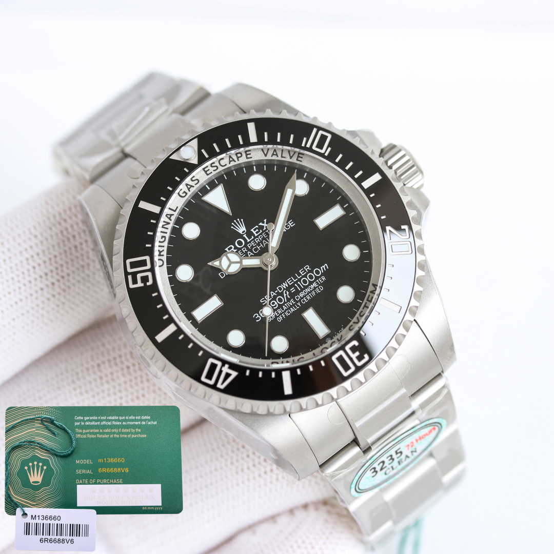 NO:337319,Gold Rolex ROLEX Sea Envoy/Deepsea Challenge/Deepsea Challenge/Deepsea Challenge/Deepsea Challenge series. The Ghost King 44mm Oystersteel and titanium metal models are in stock. The super sea envoy and 44mm Big Ghost King 116660/m126660/m126067/Deepsea Cover model is also available. The core highlights are directly touched by real exhaust valve configuration!  The side can actually operate, and the details of the inner and outer replica scale are presented in full shape. The CNC case is extremely fine, with nearly zero gaps at the connection, and the texture is outstanding on the upper hand. The inner shadow engraving is more delicate and three-dimensional than before, and the details can be controlled with peace of mind. Real shark buckle design!  The inside of the buckle is clean and neat, the switch feels the same as the original, and supports fine adjustment of length and short, practical performance is full, the movement is equipped with an integrated machine, the mechanical watch with a full version of the heart engraving (and a higher-end) model, if you are interested, you can chat privately,,,rolex19860909金 劳力士 ROLEX 海使/Deepsea Challenge/深潜系列全齐 鬼王44mm  Oystersteel、钛金属款均有现货,超大海使型、44mm大鬼王116660/m126660/m126067/深潜款也已备齐, 核心亮点直击 真排气阀配置！侧面可实际运作,内外复刻度细节满格呈现 表壳CNC工艺极致精细,连接处近乎零缝隙,上手质感卓然出众 内影刻字较以往更显细腻立体,细节控可安心入手 真鲨鱼拉扣设计！表扣内侧洁净利落,开关手感与正品一致顺滑,且支持长短微调,实用性能拉满,机芯搭载一体,机心刻字全对版机械腕表,(还有更高端)款,有意向可以私聊,,,rolex,Watch