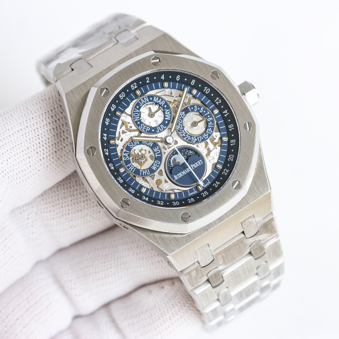 NO:385960,Produced by TW White Shell Gold Black Shell TW Factory AP Audemars Piguet Royal Oak 26574ST Series R68 Men's Watch!  Perfect and personal experience!  1 diameter 41MM!  2Equipped with a customized version of Cal.5134 movement, perfect restoration function!  3 calendar, week, month, month and moon all functions are true. The functions can be used normally (optional steel belt, tape, belt) The 3 case is made of 316L stainless steel material, the entire case is CNC high-precision processing, and the density is consistent with the original!  4 The overall literals are perfectly presented in the original color!  5-shell cover three-piece set of ring-parting mouth, shell, bottom cover, overall angle perfectly reflects the brushing process, the fusion of quality and beauty is the best luxury recommendation for gifts, please identify TW exclusive quality, audemars19860909TW 出品 白壳 金 黑壳  TW Factory AP 爱彼皇家橡树 26574ST系列 R68 男士腕表！完美与个性的体验！ 1直径41MM！ 2搭载定制版Cal.5134机芯,完美还原功 能！ 3日历,星期,月份,月相等一切功能均为真功能可正常使用（可选配钢带款,胶带款,皮带款） 3表壳采用316L精钢材质,整壳CNC高精准处理,密度与原装吻合！ 4字面整体按照原装颜色完美呈现！ 5壳套分圈口.壳.底盖三件套,整体角度完美体现拉丝工艺,品质与美的融合送礼最佳奢华推荐请认准TW独家品质,,audemars,Watch