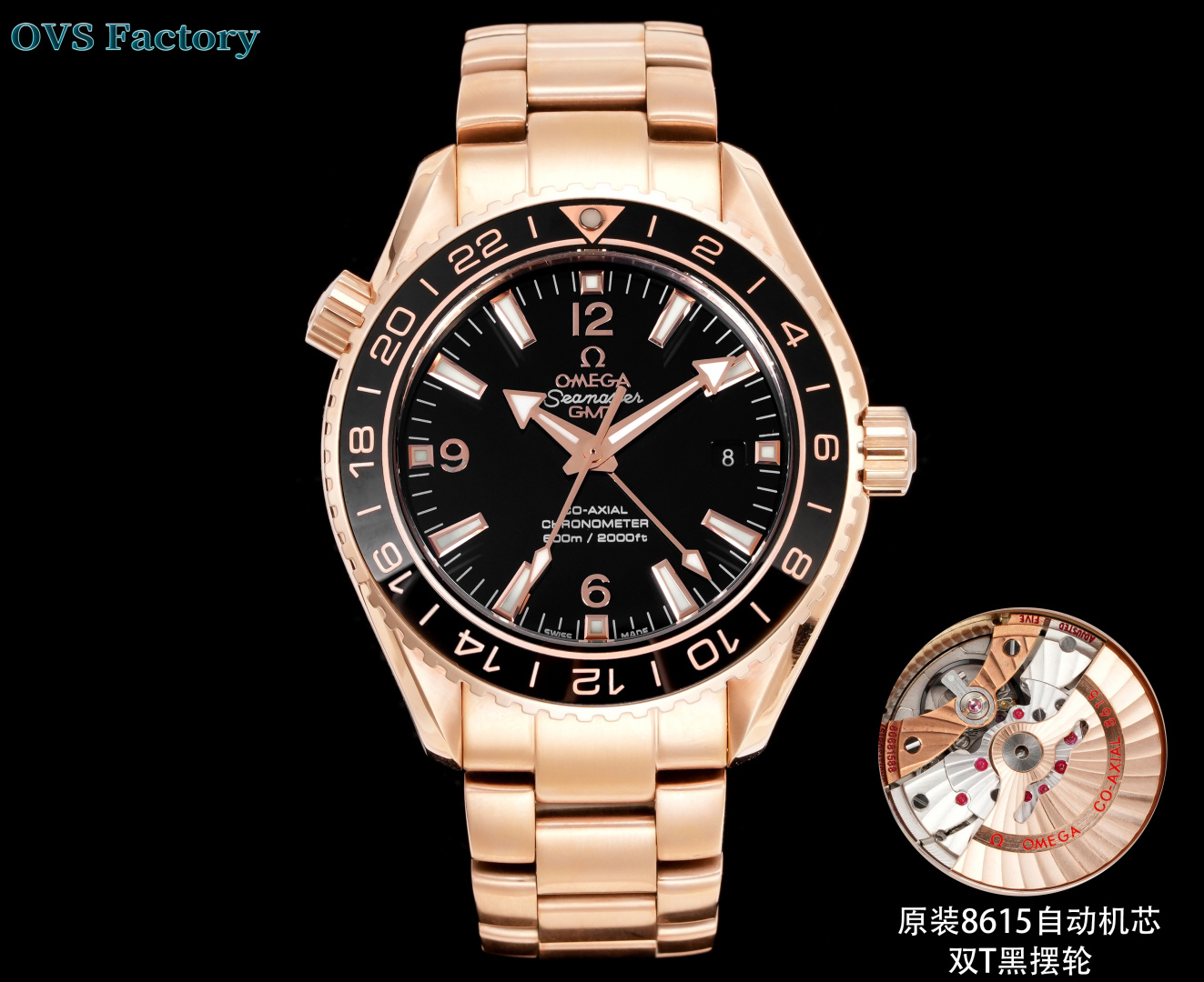 NO:602134,OVS Produced Tape Steel Belt Gold 50 OVS Factory Omega-OMEGA N9 Seamaster GMT Classic King!  Not only can you dive, but you can also fly around the world, which is a hidden luxury in daily commuting!  The watch diameter is 45.5mm. The texture is explosive, original 8605 automatic movement, double T shock absorber!  Dual time zone GMT｜60 hours power reserve Meter waterproof + helium escape valve｜Professional diving level Sapphire crystal｜Scratch and wear resistance Fluorine rubber strap｜Comfortable fit, perfect sporty feel Black to the extreme, it has its own style. Produced by OVS, it must be a boutique product. The best luxury recommendation for gifts, please look for the exclusive quality of OVS, omega19860909OVS 出品 胶带 钢带 金50 OVS Factory 欧米茄-OMEGA N9 海马米 GMT经典王炸！不仅能潜水还能环球飞行更是日常通勤中的隐奢担当！表径45.5mm.质感炸裂,原装8605自动机芯,双T避震！双时区GMT｜60小时动储  米防水＋排氦阀｜专业潜水级别 蓝宝石表镜｜抗刮耐磨 氟橡胶表带｜舒适贴合、运动感满分 黑到极致,自成格调. OVS出品 必属精品 送礼最佳奢华推荐请认准OVS独家品质,,omega,Watch