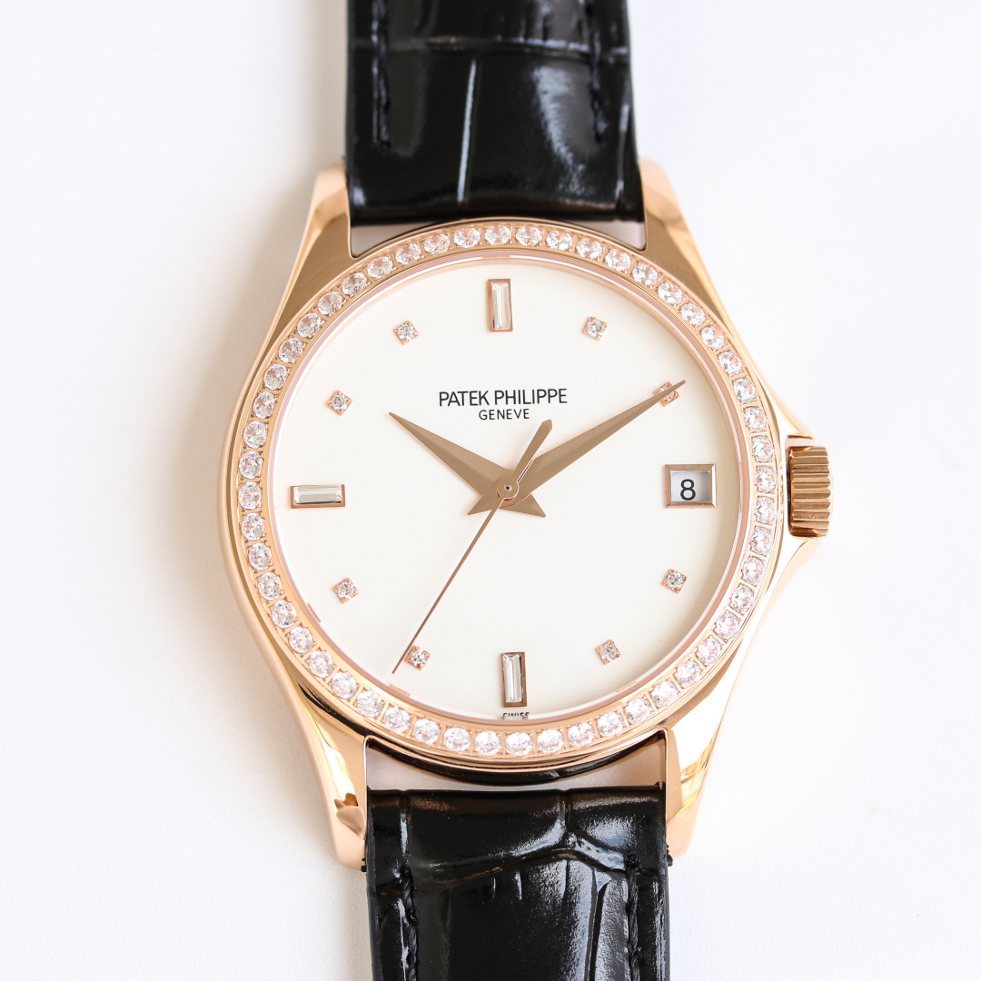NO:617381,GR produced white case, gold case, 50 diamonds GR Factory PP Patek Philippe PP Classic Series R55 Sincerely, it shockingly launches the representative work of fine aesthetics - Patek Philippe Classic Series - 5127 [Wonderful details] The watch size is 37mm  2. The scales and hands are enhanced with the latest precious metal plating technology, which makes the effect even better!  3. 'Pot lid type' slightly convex watch mirror, the same version as the original, with transparent effect and clear time telling. Use customized version of Cal.324 - thinner, more stable, more like. [Strap] Classic Italian calfskin strap, clear texture, high quality. The pin buckle is neatly polished and bright, universal and original without pressure. It is so noble, classic and timeless, once you have it, you can't ask for anything else. For the best luxury gift recommendation, please look for the exclusive quality of GR, patek  philippe,cowhide19860909GR 出品 白壳 金壳 钻50 GR Factory PP 百达翡丽 PP 古典系列R55 心诚所致,震撼推出精细美学代表之作——Patek Philippe古典系列——5127【精彩细节】腕表尺寸37mmX9.5mm 薄而有质 1.表壳慢工出细活,极致打磨,独家还原出正品的完美比例和特有质感. 2.刻度,指针采用最新的贵金属电镀技术加持,效果更佳出彩！ 3.“锅盖型”微凸表镜,版型与正品一致,效果通透,辨时清晰.采用定制版Cal.324——更薄,更稳,更像.【表带】经典意大利小牛皮表带,纹路清晰,质感上乘.针式表扣打磨齐整光亮,通用原装无压力. 高贵如斯,经典永恒,一旦拥有,别无所求.送礼最佳奢华推荐请认准GR独家品质,,patek philippe,cowhide,Watch