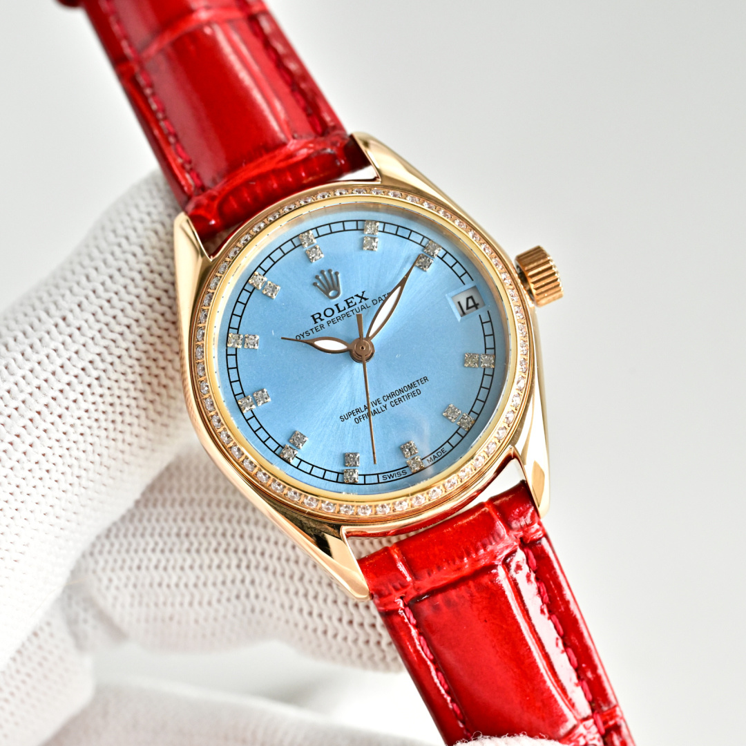 NO:617788,Produced in Taiwan, white diamonds, gold diamonds, Taiwan Factory Rolex - New ROLEX Lady Series R3 Dial, Circular Inlaid with 38 Wesselton Diamonds [Rose] [Rose] Fashionable Women's Watch Simple Three-Hand Hot Recommendation Super Luminous at Night Unique 3, 6-Digit Calendar Equipped with an original imported fully automatic mechanical movement (zero repair), mirror grade 9 sapphire crystal scratch-resistant glass, waterproof depth: 50 meters, strap selected calf leather.  Finely polished, fresh and elegant, generous and decent, a must-have for goddesses with high quality. Give it to your lover or bestie. Five-star recommendation!  Luxurious and exquisite recommended mechanical watches for women. The best luxury recommendations for gifts, please look for Taiwan’s exclusive quality, rolex, cowhide19860909台湾 出品 白钻 金钻  台湾 Factory劳力士-新款 ROLEX 淑女系列 R3 表盘 环圆镶嵌38威塞尔顿钻石[玫瑰][玫瑰]时尚女表 简约三针 爆款推荐 夜时超强夜光 独特3、6字位日历  搭载原装进口全自动机械机芯（零返修）,镜面9级蓝宝石水晶防刮玻璃,防水深度:50米表带精选小牛皮. 精细打磨,清新优雅,大方得体 女神必备款高品质 送爱人 送闺蜜 五星推荐！ 奢华精致推荐女士机械腕表 送礼最佳奢华推荐请认准台湾独家品质,,rolex,cowhide,Watch