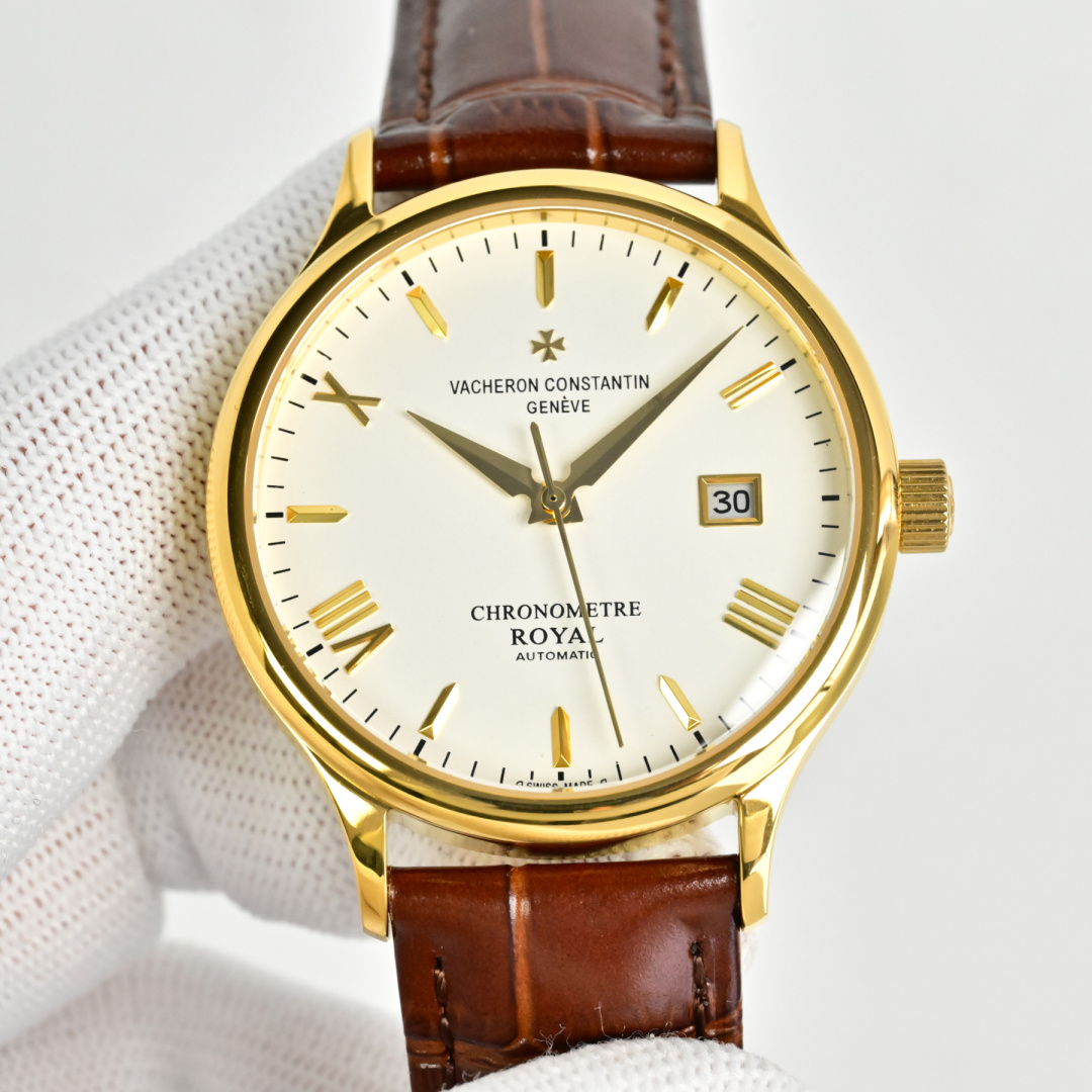 NO:641348,The white case and gold case TW Factory Vacheron Constantin VC Heritage Series J25 watch produced by TW is now on the market!  Simple and elegant, the perfect combination makes you feel the elegant and gentlemanly atmosphere!  [Gift] This watch is equipped with an original imported ultra-thin movement, with a vibration frequency of 28,800 times per hour, stable performance, and zero repairs!  The case is made of 316 stainless steel and has a sapphire glass mirror!  Paired with Italian leather strap!  40 mm in diameter, super waterproof, simple and elegant, high-end quality, suitable for various business occasions, the first choice for gift giving!  Luxurious and exquisite recommended men’s mechanical watches. The best luxury recommendations for gifts. Please look for TW’s exclusive quality, vacheron19860909TW 出品 白壳 金壳  TW Factory 江诗丹顿 VC 传承系列 J25 腕表火爆上市！ 简雅大方,完美结合, 让你感受优雅绅土气息！[礼物]该表搭载原装进口超薄机芯,每小时振频28800次,性能稳定,零返修！ 表壳 釆用316 精钢,蓝宝石玻璃镜面！ 搭配意大利真皮表带！直径40 mm,超强防水,简洁大气,高端品质,适合各种商务场合,送礼首选！奢华精致推荐男士机械腕表 送礼最佳奢华推荐请认准TW独家品质,,vacheron,Watch