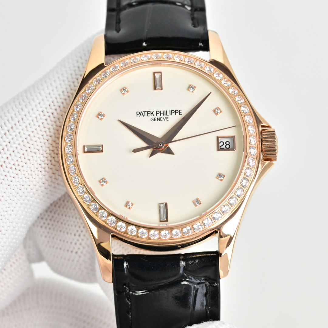 NO:641372,GR produced white case, gold case, 50 diamonds GR Factory PP Patek Philippe PP Classic Series R55 Sincerely, it shockingly launches the representative work of fine aesthetics - Patek Philippe Classic Series - 5127 [Wonderful details] The watch size is 37mm  2. The scales and hands are enhanced with the latest precious metal plating technology, which makes the effect even better!  3. 'Pot-lid type' slightly convex watch mirror, the same version as the original, with transparent effect and clear time telling. Use customized version of Cal.324 - thinner, more stable and more like. [Strap] Classic Italian calfskin strap with clear texture and high quality. The pin buckle is neatly polished and bright, universal and original without pressure. It is so noble, classic and timeless, once you own it, there is nothing else to ask for. Luxurious and exquisite, recommended men's mechanical watch  For the best luxury gift recommendations, please look for GR exclusive quality, patek philippe, cowhide19860909GR 出品 白壳 金壳 钻50 GR Factory PP 百达翡丽 PP 古典系列R55 心诚所致,震撼推出精细美学代表之作——Patek Philippe古典系列——5127【精彩细节】腕表尺寸37mmX9.5mm 薄而有质 1.表壳慢工出细活,极致打磨,独家还原出正品的完美比例和特有质感. 2.刻度,指针采用最新的贵金属电镀技术加持,效果更佳出彩！ 3.“锅盖型”微凸表镜,版型与正品一致,效果通透,辨时清晰.采用定制版Cal.324——更薄,更稳,更像.【表带】经典意大利小牛皮表带,纹路清晰,质感上乘.针式表扣打磨齐整光亮,通用原装无压力. 高贵如斯,经典永恒,一旦拥有,别无所求.奢华精致推荐男士机械腕表 送礼最佳奢华推荐请认准GR独家品质,,patek philippe,cowhide,Watch