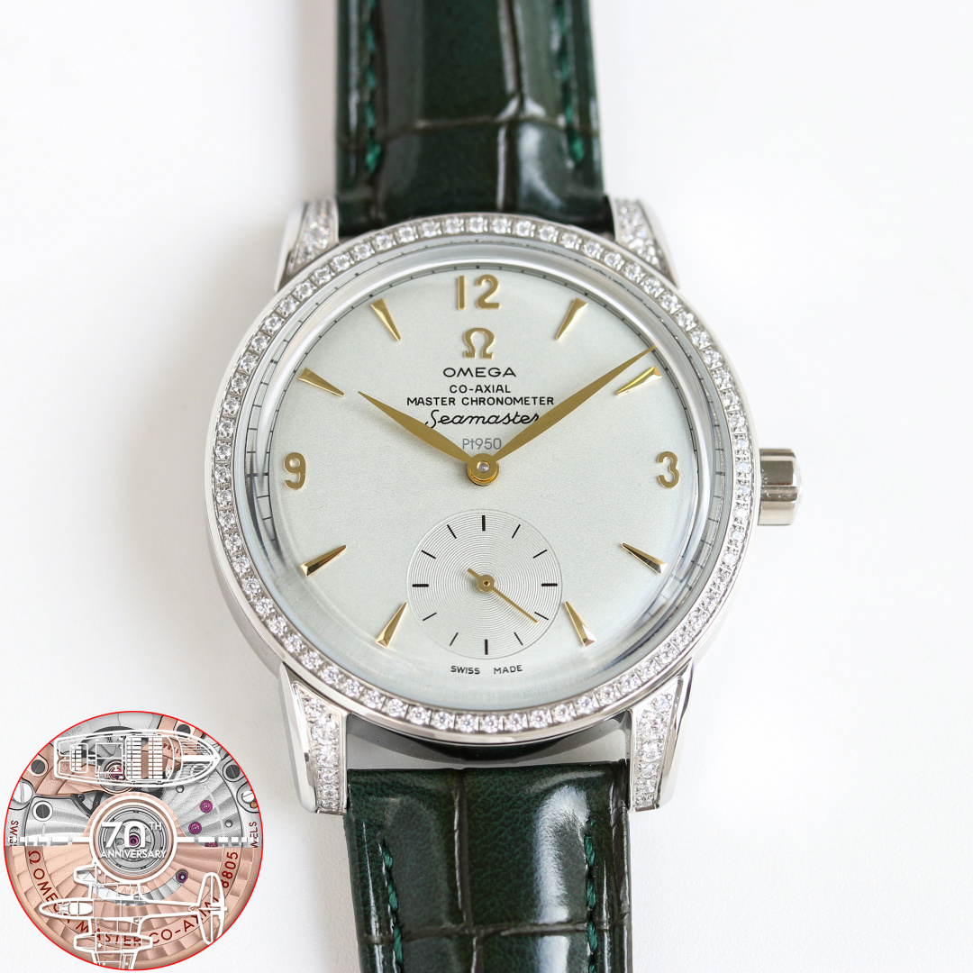 NO:662975,Produced by TW, the same price as gold and white, TW Factory OMEGA MO1 Seamaster 1948 watch is coming!  Welcome to taste!  Lid glass: Exclusively customized 8806 Master Chronometer integrated movement. The texture, structure, balance wheel position and hollowing are all consistent with the original version. The beauty of the operation is clearly visible, the travel time is accurate, and the power reserve is 55 hours. The case is made of 316L stainless steel, arched sapphire glass, and the interior is anti-reflective. The sapphire glass on the back is engraved with the words 'SEAMASTER' (Seamaster series), 'LIMITED EDITLON' (limited edition) and the limited edition code.  Italian cowhide with original buckle, water-resistant to 50 meters, luxurious and exquisite, recommended men's three-hand mechanical watch, the best luxury gift recommendation, please look for TW's exclusive quality, omega, cowhide19860909TW 出品 金白同价 TW Factory 欧米茄 OMEGA MO1 海马系列 1948腕表 重磅来袭！欢迎品鉴！锅盖玻璃 独家定制8806至臻天文台一体机芯,纹理、结构、摆轮位置和镂空均与原版一致,运转美态清晰可见,走时精准,动力储蓄 55 小时. 表壳材质316L精钢,拱形蓝宝石玻璃,内部采用防反光处理.表背蓝宝石玻璃 刻有“SEAMASTER”（海马系列）“LIMITED EDITLON”（限量版）字样及限量编码 意大利牛皮搭配原装扣 防水深度50米 ,奢华精致推荐男士三针 机械腕表 送礼最佳奢华推荐请认准TW独家品质,,omega,cowhide,Watch