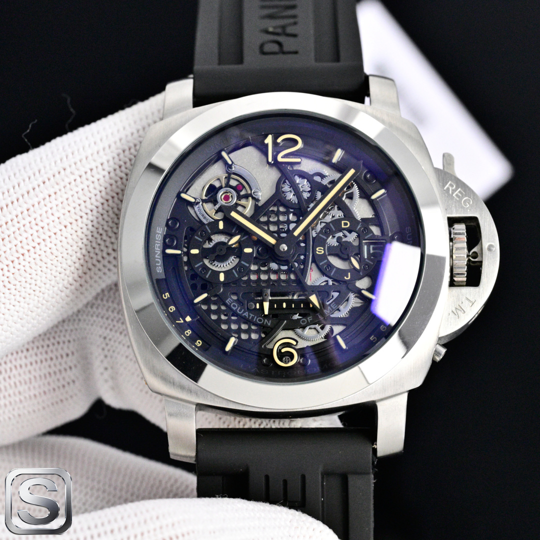 NO:764449,Panerai's new model is coming Series: Lumino series Model: PAM00820 Size: diameter 44mm/15mm Case: stainless steel 316L white steel case Dial: black surface Mirror: reinforced mineral glass Strap: black frosted strap Buckle: stainless steel frosted pin buckle Movement: Tianjin fully automatic movement mechanical watch Excellent quality, fashion pursuit, welcome to reprint,19860909沛纳海 新款来袭 系列:庐米诺系列 型号:PAM00820 尺寸:直径44mm/15mm 表壳:精钢316L白钢壳 表盘:黑面 表镜:加强矿物质玻璃 表带:黑色磨砂表带 表扣:精钢磨砂针扣 机芯:天津全自动机芯机械腕表 卓越品质,时尚追求,欢迎转载,,Watch