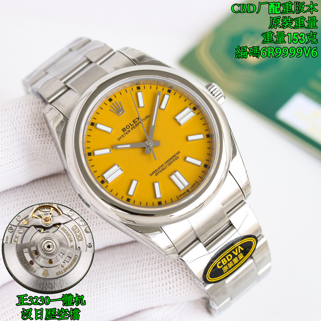 NO:765737,Produced by CBD, CBD Factory Rolex ROLEX MK1 counterweight version, original weight, weighs many grams!  Freshly recommended weights!  Counterweight!  !  Counterweight!  !  !  Rolex has recently launched a new version of the pure 904L counterweighted version of the Oyster Perpetual, which does not change any material impurities or the length of the strap. It has a built-in integrated movement (no calendar gap) and matches the full range of Oysters!  Oyster Perpetual Series 41mm Hardcore Recommendation!  2026 flagship product, the pinnacle replica of the Rolex Oyster 41MM Perpetual series, with full-color and full-size matrices, reshaping the ceiling of replica watches with original factory-level standards!  The 41MM gold size is accurately reproduced, and it fits the aesthetics of the wrist. It is equipped with an integrated movement (no calendar neutral design). It reproduces the original movement operation logic, has stable and accurate travel time, and restores the pure Rolex movement gene. The literal craftsmanship can be called the industry benchmark and the color presentation with zero color difference from the original.  The bevel nail design is matched with precision polishing, supplemented by top printing technology, to create a full three-dimensional sense; the hands are made of the same original craftsmanship, with sharp edges and no burrs, and the texture under light and shadow is comparable to the original. There are also 9 original color dials of the same style available to meet the matching needs of players of different styles.  Top-notch workmanship permeates every detail, and CBD's ultimate pursuit of quality is fully demonstrated in this watch. The buckle LOGO adopts CNC carving technology, with a regular and clear outline, exclusive light treatment on the inside, double upgrade of tactile and visual texture, showing a technological breakthrough. The luminous configuration is in sync with the original factory standard, equipped with SL Blue luminous powder, retaining its unique subtle rough texture and black dot logo. This is not only the iconic attribute of Rolex, but also a hard-core proof of the restoration of CBD.  A masterpiece of craftsmanship, it pays homage to classics with millimeter-level reproduction standards. Every detail can withstand the rigorous appreciation of professional watch friends, and it can be called the benchmark of strength in the replica watch industry!  Look for the watch code 6R9999V6, counterweight version, original weight, weighing up to many grams, high quality, luxurious and exquisite. Recommend men's mechanical watch as a gift. Best luxury recommendation. Please look for CBD exclusive quality, rolex, gold.19860909CBD 出品  CBD Factory 劳力士 ROLEX MK1 配重版本,原装重量,重量多克！新鲜推荐配重！配重！！配重！！！劳力士最新推出新版蚝式恒动型纯904L配重版本,不改变任何材料杂质与表带的长度,内置一体机芯（无日历空档）,对色全系列蚝式！蚝式恒动系列41mm 硬核推荐！2026旗舰出品,劳力士蚝式41MM恒动系列复刻巅峰之作,全色系、全尺寸矩阵齐全,以原厂级标准重塑复刻腕表天花板！ 41MM黄金尺寸精准复刻,上手贴合腕间美学,搭载一体机芯（无日历空挡设计）,复刻原版机芯运转逻辑,走时稳定精准,还原纯正劳力士机芯基因字面工艺堪称业内标杆与原装零色差的色彩呈现,斜角钉设计搭配精工打磨,辅以顶端印刷技术,立体感拉满；指针采用原装同源工艺,棱角分明且无毛边毛刺,光影下质感媲美正品.更提供9款原装同款彩色表盘可选,满足不同风格玩家的搭配需求. 顶级做工渗透每一处细节,CBD对品质的极致追求在此款腕表中展现得淋漓尽致.表扣LOGO采用CNC精雕工艺,轮廓规整清晰,内侧专属亮光处理,触感与视觉质感双重升级,尽显工艺突破.夜光配置同步原厂标准,搭载SL Blue夜光粉,保留其特有的细微粗糙质感及黑点标识,这既是劳力士标志性属性,更是CBD还原度的硬核证明. 匠心力作,以毫米级复刻水准致敬经典,每一处细节都经得起专业表友的严苛品鉴,堪称复刻腕表界的实力标杆！认准腕表编码6R9999V6,配重版本,原装重量,重量高达多克,高品质,奢华精致推荐男士机械腕表送礼最佳奢华推荐请认准CBD独家品质,,rolex,gold,Watch