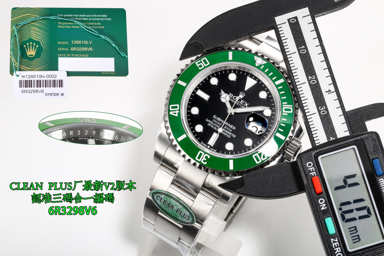 NO:765746,Produced by C+Cplus Factory CLEAN Cplus Factory Rolex ROLEX MK1 Submariner 41mm The latest third generation, the latest olive-colored olive one-piece, the only matching ceramic ring, Rolex ROLEX Submariner series new, watch code, 6R3298V6, new, new product, latest limited edition [high version] counter-adjustable hour hand, adjustable calendar, perfect match. The latest Rolex Submariner  The 6-digit number comes with a crown, which is more upscale. The real size of 41mm is the same as the original, the 4-corner lugs are smaller, and the strap buckle is wider!  The real diameter is 41mm, the crown logo is added in the middle of the word 'SWISS MADE' at 6 o'clock on the dial, and the ceramic ring is made of platinum scales that are not easy to fade!  The perfect version of the C-ring Green Water Ghost is worth owning, and the shop owner highly recommends it!  The quantity of this batch is limited, so order quickly and act coolly!  Assembling the high version of the substitute grade C ring on the market, the entire ceramic ring is completely transformed. It is fired according to the new formula and temperature. The color is no different from the original to the naked eye, completely crushing the ordinary version on the market. It clones the original Cal. One-piece movement, can adjust the calendar and counterclockwise, and is consistent with the original version. The key points are as follows: 1 The whole series is equipped with a real-life Clean factory green ceramic ring, a comprehensive analysis of the original Cera  The composition of the chrom ceramic outer ring, the technology of using silicon dioxide to wrap nano-alloy coloring, and agent ceramic coloring, was finally determined to be fired at around degrees Celsius through experiments at different temperatures. The factory's years of manufacturing experience and the hard work of many engineers finally presented everyone with a palace-level green ring. It is difficult for professionals to distinguish the authenticity with the naked eye, completely crushing all current versions on the market.  The ring mouth is more than 95% the same as the original one, so it can be said that there is no difference. When comparing two original Green Ghosts together, there is a color difference. In addition, the ring mouth scale does not turn black. The scale on the ring mouth uses physical vapor deposition technology. Platinum powder is coated on the font at high temperature to make the color of the font durable. It will not fade or turn black when exposed to water or oil!  2. The 4 beads inside the rotating tooth ring are changed to the same round beads as the original ones, and the ring mouth makes a crisp sound. 3. The imported sapphire glass is highly transparent and wear-resistant. The most important thing is that the height of the glass is the same as the original one and is several C higher than the ceramic ring. To the naked eye, it seems to be in a horizontal line with the ceramic ring!  4. There is a gap between the watch mirror and the ceramic ring, which is exactly the same as the original one, no difference!  The luminous stones on the round nails of the 5 literal scales are full but not overflowing. They show ice blue luminous light in a dark environment. The edges of the scales are polished and smooth as the original ones. Unlike ordinary products in the market, the scales at 6, 9, and 12 o'clock are not polished and have edges and corners that look fake!  The literal font printing correction is consistent with the original!  6. The hands are the same as the original solid central axis, no longer a fake hollow axis!  7The case size and thickness are consistent with the original!  The quantity is limited, so be quick when placing your order!  Real shots taken outdoors, no photoshopped pictures, the real thing has a better texture!  Focus is an attitude, please look for V factory, watch super model, 6R3298V6, unique packaging, unique label, latest button code F80, F80, latest code correct code, all-in-one machine, counterclockwise, callback calendar, quality assurance, luxury and exquisite recommendation for men's mechanical watches as gifts. Best luxury recommendation, please look for C+Cplus factory CLEAN Cplus exclusive quality, stuart weitzman, rolex19860909C+Cplus厂 出品  CLEAN Cplus Factory 劳力士 ROLEX MK1 水鬼系列41mm 最新第三代,最新橄榄色橄榄一体式,唯一对版陶瓷圈口, 劳力士 ROLEX 水鬼系列 上新,腕表编码,6R3298V6,上新,上新品啦,最新限量版【高版本】逆调时针,可回调日历,完美搭配.最新劳力士水鬼 6字位自带皇冠,更加上档次,真正41mm尺寸与原装一致,4角表耳变小,表带表扣加宽！真真正正的直径41尺寸,面盘6点位的SWISS MADE字样中间增加皇冠标志,陶瓷圈口釆用铂金刻度不易掉色！完美版C圈绿水鬼值得拥有,店主强烈推荐款式！此批货数量有限,下单要快,动作要帅！装配市面高版本代用级C圈,整个陶瓷圈脱胎换骨,按照全新的配方和温度烧制,肉眼下成色和原装毫无差异,彻底碾压市面普通版本.克隆原装Cal.一体机芯,可回调日历,逆调时针,原版一致,重点牛逼的地方如下1全系装配乱真级别Clean厂绿陶瓷圈,全面解析原装Cerachrom陶瓷外圈的成分,用二氧化硅包裹纳米合金着色、剂陶瓷着色的技术,通过不同温度的尝试最终确定了在摄氏度左右烧制.工厂多年制劳的经验加之多位工程师的呕心沥血,最终给大家呈现出了殿堂级的绿色圈口,肉眼下专业人士也很难分辨真伪,彻底碾压了市场目前所有版本. 圈口做到与原装百分之95以上,可以说无啥区别,拿两个原装绿鬼放在一起对比也是有色差的,另外圈口刻度不发黑,圈口上的刻度采用物理气相沉积技术,将铂金粉高温涂覆在字体上,使字体颜色耐久,遇水遇油后都不掉色不发黑！2转动牙圈里面4个珠子改为原装一样的圆珠子,转动圈口发出清脆声音.3进口蓝宝石玻璃高透耐磨损,最重要的是玻璃高度与原装一样比陶瓷圈高出几个C,肉眼看似乎是与陶瓷圈成水平行线！4表镜面与陶瓷圈之间有条缝隙跟原装一模一样,毫无差别！5字面刻度圆钉的夜光石饱而不溢,在黑暗的环境下程现冰蓝夜光,刻度边缘打磨细腻与原装一样圆滑,不像市场普通货,刻度6,9,12点位没打磨有棱角的一眼假！字面字体印刷修正与原装一致！6表针与原装一样为实心中轴,不再是一眼假的空心轴！7表壳尺寸厚度与原装一致！数量有限,下单要快动作要帅！室外实拍,绝不P图,实物质感更佳！专注是一种态度,请认准V厂,腕表超模,6R3298V6,独特包装,独特标签,最新扣子编码F80,F80,最新编码正确编码,搭配一体机,逆调时针,可回调日历,品质保证 ,奢华精致推荐男士机械腕表送礼最佳奢华推荐请认准C+Cplus厂 CLEAN Cplus独家品质,,stuart weitzman,rolex,Watch