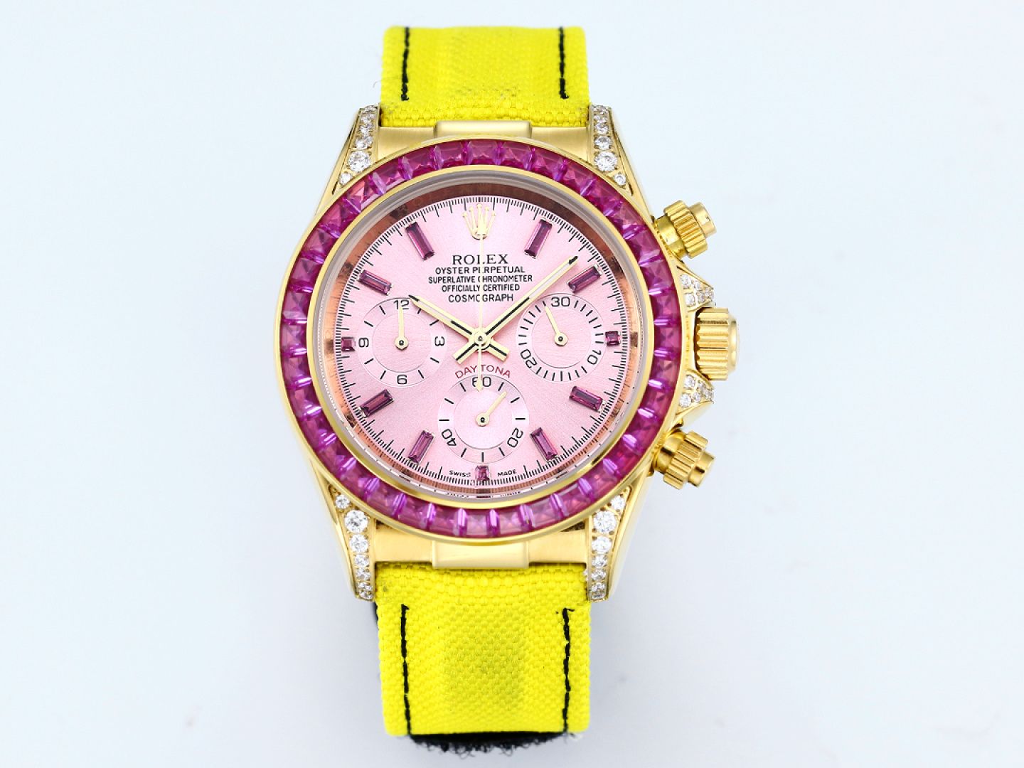 NO:820658,New Product Rolex/ROLEX 2026 'Hidden Model' Cherry Blossom Pink Daytona Series 316L Stainless Steel Case Size 43mm Mineral Coated Glass Wear-Resistant Super Luminous Imported Japanese VK Multi-Function Chronograph Quartz Movement Canvas Strap Original Buckle The Rolex Daytona has endless multi-functional mechanical watches that you can't put down,,,rolex19860909新 品 劳力士/ ROLEX 2026年“隐藏款”樱花粉粉色迪通拿系列 316L精钢表壳 尺寸43mm 矿物质镀膜玻璃耐磨 超强夜光 进口日本VK多功能计时石英机芯 帆布表带 原装扣 爱不释手的劳力士迪通拿品不完的多功能机械腕表,,,rolex,Watch