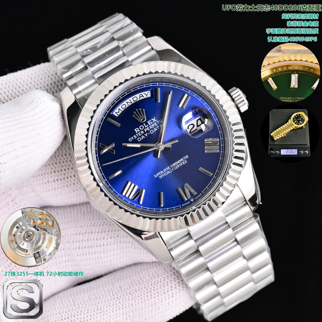 NO:820646,The latest launch of 206g Rolex / ROLEX Datejust 40mm Datejust (matched with 27 all-in-one machine) strap adopts the original 25-section strap, made of pure materials, not tungsten steel, to avoid a lot of skin peeling. The electroplating is 0.6 thick gold, and the font overall restores the original quality mechanical watch,,,rolex19860909最新推出206克 劳力士 / ROLEX 日志型40mm 日志（搭配27株一体机）表带采用原装25节表带,使用纯料打造,并非钨钢,大量避免掉皮情况 电镀为0.6厚金,字体整体还原原版品质机械腕表,,,rolex,Watch
