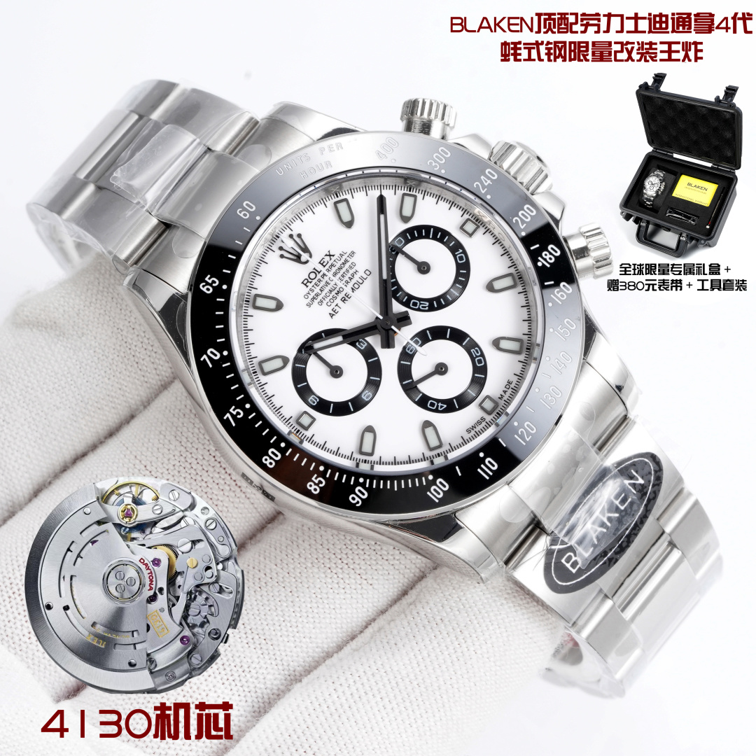 NO:820671,Box Rolex Daytona 4th Generation/Oystersteel Limited Modification, 'Strength Aesthetic, Soul of Steel Limited Edition, 1. 12.2mm ultra-thin body/rolled over the original 13.5mm! 2. The pinnacle of Oystersteel! Rolex's exclusive 904L Oystersteel/hardcore texture, explosive watch, 3.  3 major nuclear weapons upgraded full Oystersteel plate/original movement/72h kinetic energy, 4. 3 straps switchable leather/rubber/Oystersteel/Oyster safety buckle to prevent accidental opening, 5. Globally limited to XX pieces! Exclusive gift box + free 380 yuan strap + tool set, 'For the Elite Collector｜This is Not Just a Watch, It's a Legend with Rolex DNA' #BLAKENDaytona4thGen  #OysterSteelLimited #StrengthAesthetic #CarbonFiberBezel #UltraThinRevolution #RolexModMasterpiece #GLOBAL LIMITED Oystersteel Hardcore Multi-Function Mechanical Watch,,,rolex19860909盒  劳力士 ROLEX 迪通拿4代/蚝式钢限量改装, 「Strength Aesthetic,钢之魂限量, 1、 12.2mm超薄机身/碾压原厂13.5mm！ 2、 蚝式钢巅峰！劳力士专属904L蚝式钢/质感硬核爆表, 3、 3大核武升级全蚝式钢盘/原厂机芯/72h动能, 4、 3表带切换真皮/橡胶/蚝式钢/蚝式保险扣防误开, 5、 全球限量XX枚！专属礼盒 + 赠380元表带 + 工具套装, 「For the Elite Collector｜This is Not Just a Watch, It's a Legend with Rolex DNA」 #BLAKENDaytona4thGen #OysterSteelLimited #StrengthAesthetic #CarbonFiberBezel #UltraThinRevolution #RolexModMasterpiece #全球限量蚝式钢硬核多功能机械腕表,,,rolex,Watch