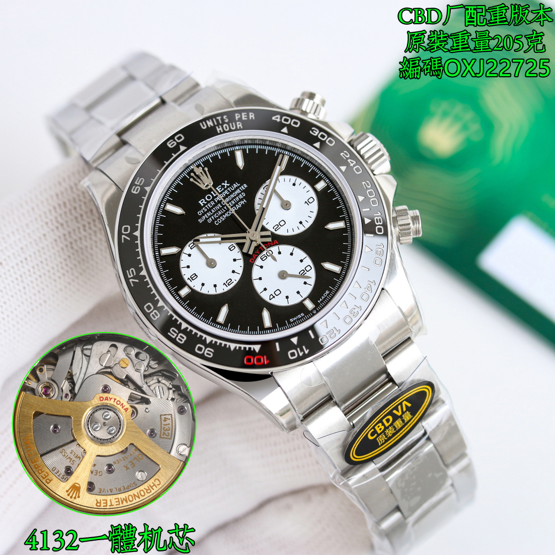 NO:822688,Produced by CBD Shanghai/4131 Tape type Steel strap type Dandong/4131 Tape type Steel strap type 4150 Produced by CBD, it is currently the only counterweight product made of Oyster alloy in the industry!  Mk1 Rolex Daytona Counterweight Series Gangdi is about 220. Currently, the materials on the market that can reach the weight of the original include tungsten copper, tungsten silver, tungsten-nickel steel, tungsten-nickel iron, V gold and other high-density materials. But these materials all have fatal shortcomings!  Containing copper is easy to oxidize and the copper rust will fade [halo]; Containing nickel is harmful to the human body, and if it exceeds the limit, you will get leukemia!  [Horrified]; Contains iron which is susceptible to magnetization and will damage the movement [scrolls]; Contains silver which is too costly and difficult to mass produce and circulate [eyes rolled]!  ; Tungsten-containing tungsten is 'die-cast' from granular materials and will 'fall apart' during use!  Oxidation and 'corrosion' during wearing is one of the symptoms of falling apart [cracking]!  Products made with the above 'pure materials' will only end up 'running away'!  And the only people who pay for them are innocent consumers and merchants who help them sell their products (the basic necessities of life)!  Only the Oystersteel alloy used by Genuine CBD achieves the weight of the original version without the above 'defects'!  Because Oystersteel has been used in various industries for hundreds of years, there is no case of skin loss!  Oxidation corrosion phenomenon!  Withstood all kinds of tests [strong]!  Luxurious and exquisite recommended men’s mechanical watches. The best luxury recommendations for gifts. Please look for the exclusive quality of CBD, rolex19860909CBD 出品 上海/4131 胶带款 钢带款  丹东/4131 胶带款 钢带款 4150 正CBD出品是目前行业唯一采用蚝式合金制作的配重产品！Mk1 劳力士 迪通拿 配重 系列  钢迪220多左右 目前市面上能达到原版重量的材料有钨铜,钨银,钨镍钢,钨镍铁,V金等高密度材料.但是这些材料全部都有致命的缺点！ 含铜易氧化铜锈掉色[晕]； 含镍对人体有害,超标会得白血病！[惊恐]； 含铁易受磁,坏机芯[撇嘴]； 含银成本太高,不易量产流通[白眼]！； 含钨钨是由颗粒材料“压铸”而成,使用过程会“散架”！佩戴过程氧化“腐蚀”就是散架的表现之一[裂开]！ 采用上面“纯料”制作的产品最后只有“跑路”一种结局！而为他们买单的只有无辜的消费者和帮他们销售产品商家（衣食父母）！ 仅有正CBD采用的蚝式钢合金在实现原版重量的同时没有上面的“缺陷”！因为蚝式钢被各个行业领域采用了上百年,没有一例掉皮！氧化腐蚀现象！抗住了各种各样的考验[强]！奢华精致推荐男士机械腕表 送礼最佳奢华推荐请认准CBD独家品质,,rolex,Watch