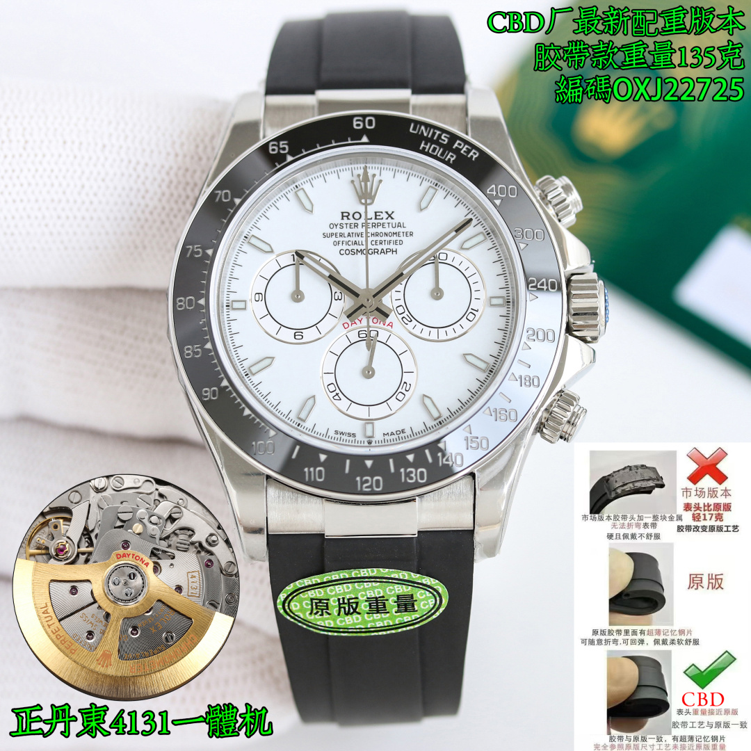 NO:924466,Produced by CBD, Rolex ROLEX steel belt style counterweight version, original weight!  Weight in grams, highest version, new version, see-through movement, the only version-matched movement, the pinnacle of craftsmanship and elegance, watch/code, OXJ22725, watch/buckle code, 7CD!  The only version code, make sure the code is correct, and the quality is guaranteed!  Tape style grams, original weight. The king of Rolex Daytonas--Rainbow Circle Daytona series, unique customized gold flower platinum eyes, the highest version, high quality, high-end customized version,  The essence of the Rainbow Daytona lies in the outer ring gemstones with gradient colors. Natural gemstones are more or less defective, and the gemstones used will be optimized to achieve a pure, translucent, and rich texture. The CBD factory selected and matched the 36 gemstones with the most coordinated color gradient transition among tens of thousands of gemstones. The most difficult thing is that the watch is a small-scale mass production model, and the gradient gemstones required are not just one set, but at least dozens of sets. Only in this way can a corresponding number of watches be produced, resulting in a very rare output.  The hour markers on the dial use square-cut rainbow gradient gemstones, and the three chronograph subdials also use a technology called 'Gold Crystals'. The dial will show a layered texture like widmanstaffen-pattern Wedman cross-grained nickel-iron meteorite. When the watch is shaken, 'the irregular patterns on the Gold Crystals will refract due to different light, flickering and darkening, which is deep and special.'  Rainbow is a treasure given to mankind by nature, produced by CBD, watch/code, OXJ22725, watch/decode, 7CD, high-end version!  A commitment to superior quality creates a harmonious symphony of colors that defines the Rainbow Daytona multifunctional mechanical watch,,,fendi,rolex19860909CBD出品, 劳力士 ROLEX 钢带款式配重版本,原版重量！重量克,最高版本,新款版本,透底机芯,唯一对版机芯,工艺与优雅的巅峰之作,腕表/编码,OXJ22725,腕表/扣码,7CD！唯一对版编码,认准编码,品质保证！胶带款式克,原版重量. 劳力士迪通拿中的皇者--彩虹圈迪通拿系列,独特定制大金花铂金眼,最高版本,高品质,高端定制版, 彩虹Daytona的精髓就在于颜色渐变的外圈宝石.天然的宝石或多或少都有缺陷,采用的宝石会进行优化处理,以达到纯净、透亮、浓郁的质感.CBD厂在数以万计的宝石中挑选、搭配出了颜色渐变过渡最协调的那36颗.最为艰难的是,腕表是小规模量产款,所需的渐变宝石不是止一组,而是至少几十组,这样才能够生产相应只数的手表,导致产量十分稀少. 面盘上时标使用了方形切割的彩虹渐变色宝石,三个计时小表盘也使用了一种名为『Gold Crystals金晶』的技术,表盘会呈现widmanstaffen-pattern韦德曼交纹镍铁陨石一样的层次感,当晃动手表时,『Gold Crystals金晶上面的不规则图案会因为光线的不同而发生折射,忽明忽暗,深邃特别 彩虹是大自然赐予给人类的瑰宝,CBD出品,腕表/编码,OXJ22725,腕表/扣码,7CD,高端版本！对卓越品质的承诺,创造出和谐的色彩交响曲,定义了彩虹迪通拿多功能机械腕表,,,fendi,rolex,Watch