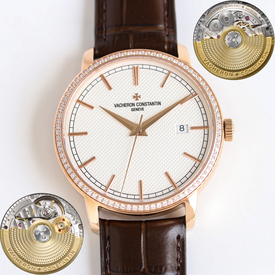 NO:924283,Produced by TW, white shell, gold shell, diamond 50 TW Factory new model Vacheron Constantin VC MO1 inherited three-hand series, watch diameter 40mm  The 87172/000R-9302 watch fully inherits the essence of Vacheron Constantin watchmaking. The classic three-hand model is equipped with Vacheron Constantin automatic winding movement. The movement of the watch can be seen from the back. The original Italian cowhide pin buckle. The stick-shaped hour markers and orbital minute scale fully demonstrate the elegance of the Vacheron Constantin brand. It is a luxurious and exquisite recommended men's mechanical watch. For the best luxury recommendations as gifts, please look for the exclusive quality of TW factory, vacheron, cowhide19860909TW 出品 白壳 金壳 钻50 TW Factory 新款 江诗丹顿 VC MO1 传袭大三针系列 表径40mm 87172/000R-9302腕表充分传承到了江诗丹顿制表精华,经典三针搭载江诗丹顿自动上链机芯,可从背透看到手表的机芯.意大利牛皮原装针扣.棒状时标针搭配轨道式分钟刻度将江诗丹顿这个品牌的优雅也完全展现出来了奢华精致推荐男士机械腕表 送礼最佳奢华推荐请认准TW厂独家品质,,vacheron,cowhide,Watch