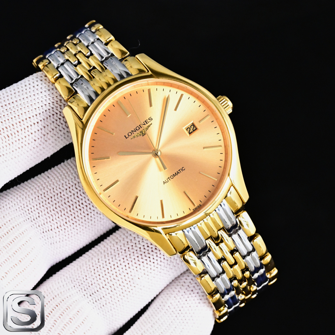 NO:944327,Gold Longines LONGINES Luya series, brand Longines series: Luya movement 2824/2892 optional, material 316 stainless steel, diameter 38.5mm, steel belt original factory waterproof 50 meters, buckle original factory buckle, glass sapphire upper and lower flat glass mechanical watch,,,longines19860909金 浪琴 LONGINES 律雅系列, 品牌浪琴系列: 律雅机芯2824/2892选装, 材质316精钢,直径38.5mm, 钢带原庄带防水50米, 表扣原庄扣, 玻璃蓝宝石上下平玻璃机械腕表 ,,,longines,Watch