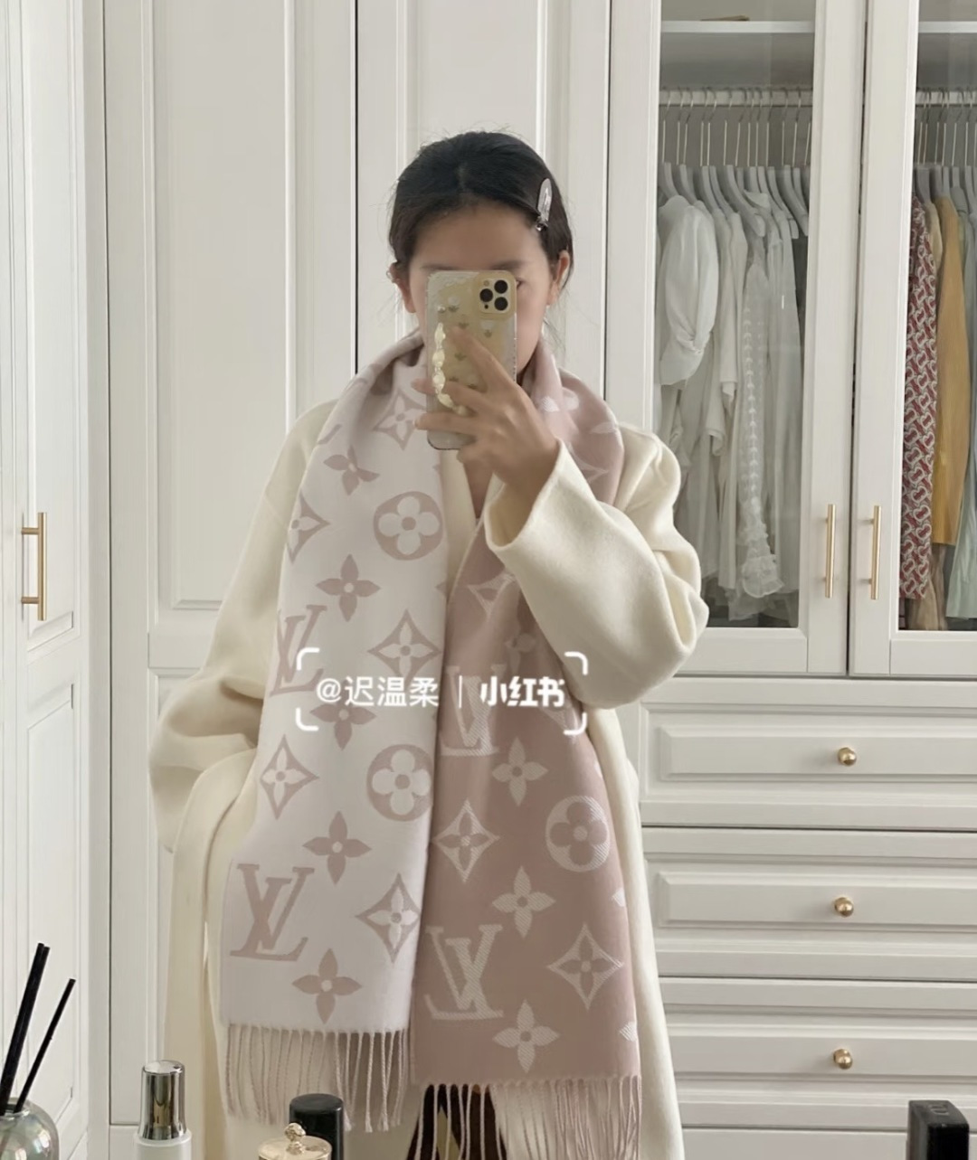 Louis Vuitton L家 【高版】有 L字样新品 【驴家新款5色双面羊毛围巾】180*30cm 100%羊毛