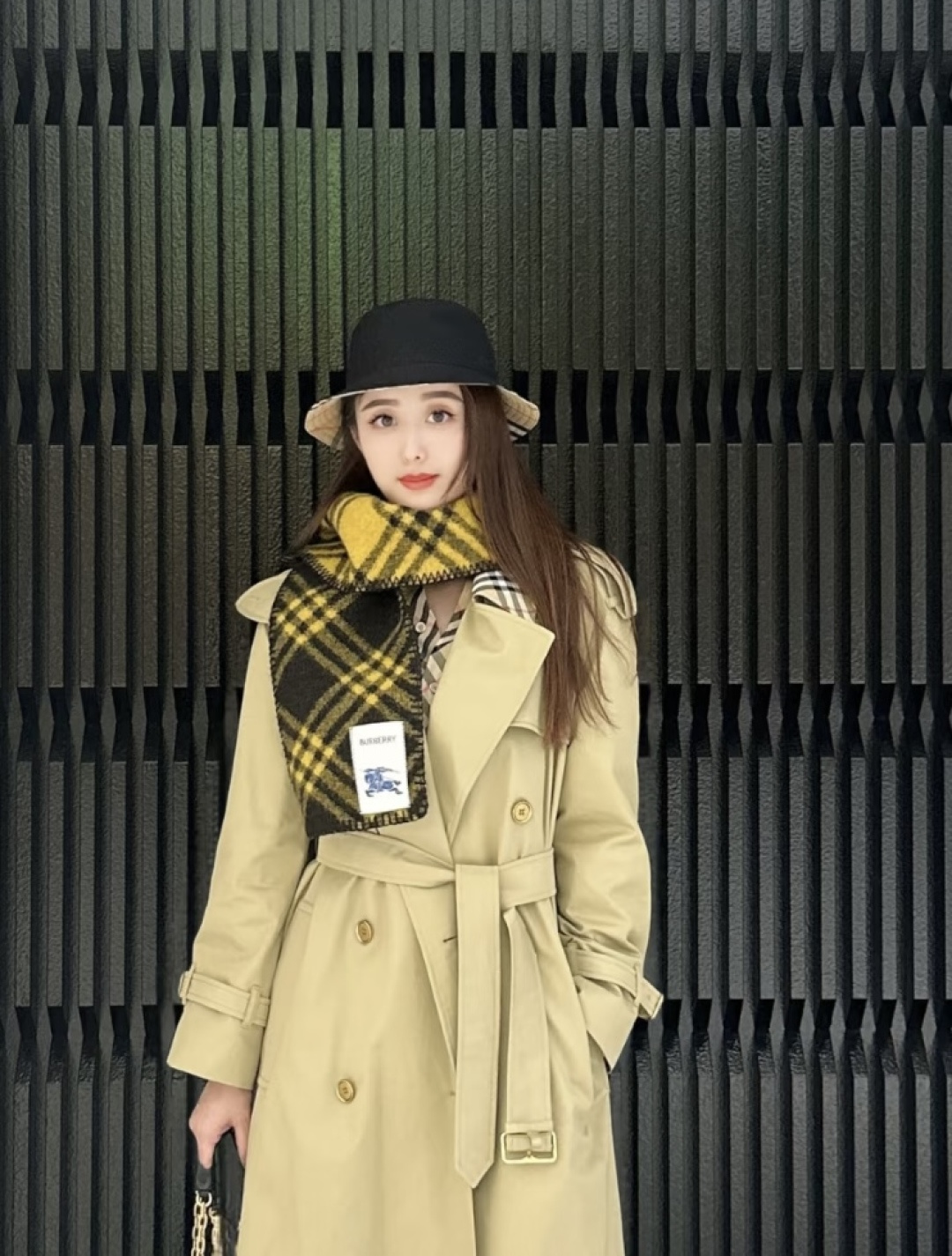 Burberry Burberry 格纹羊毛围巾