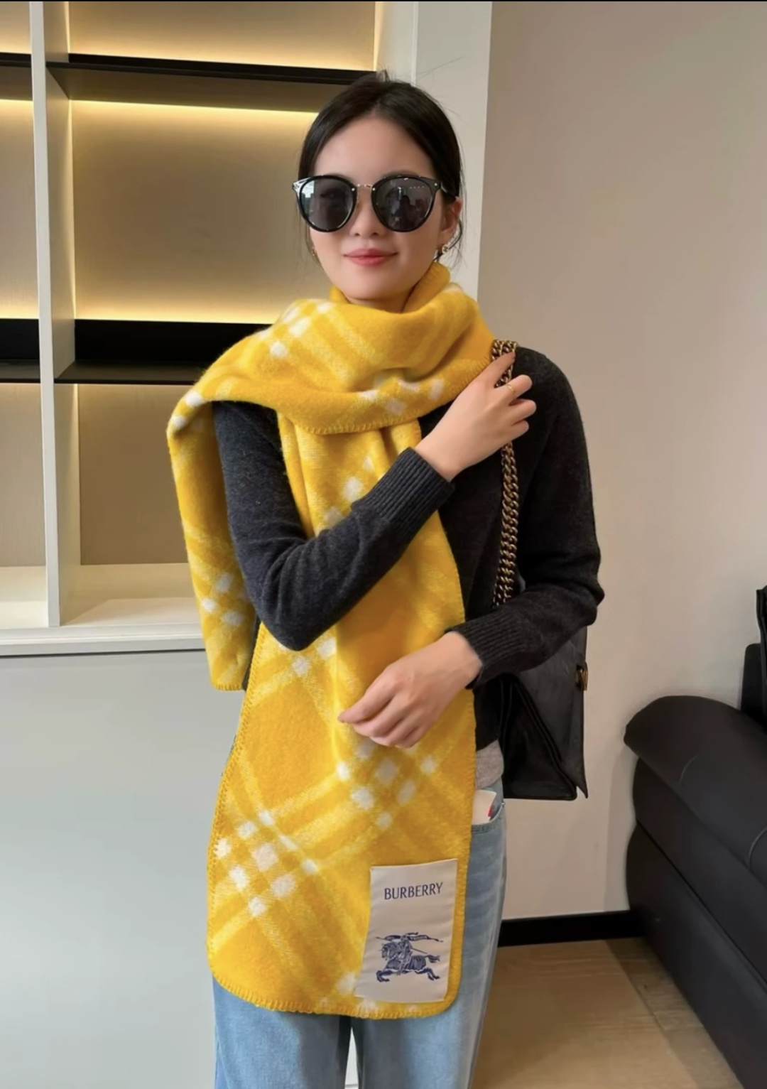 Burberry Burberry 格纹羊毛围巾
