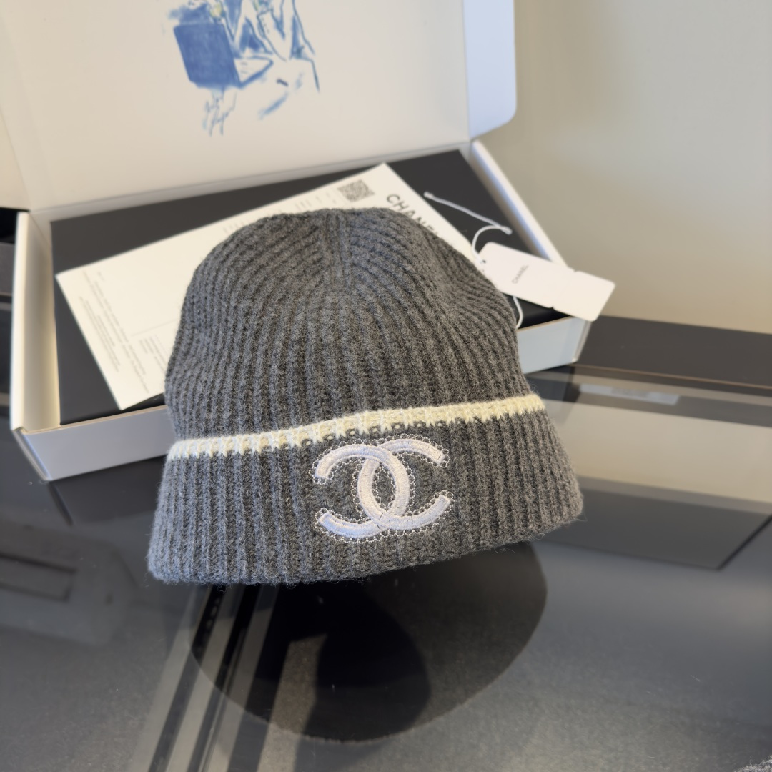 Chanel Chanel 围巾帽子套装 百分百 羊绒 暖暖呼呼