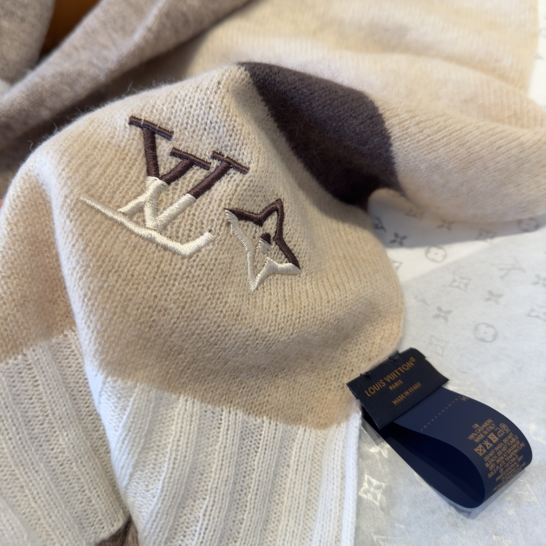 Louis Vuitton LV路易威登轻奢针织羊绒围巾