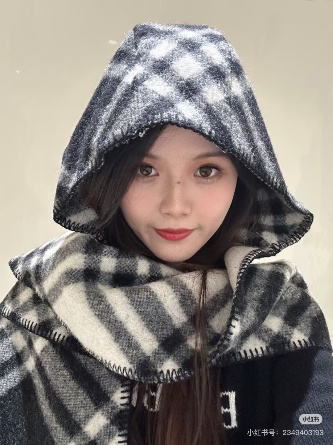 Burberry 高货版蓝色帽子围巾首