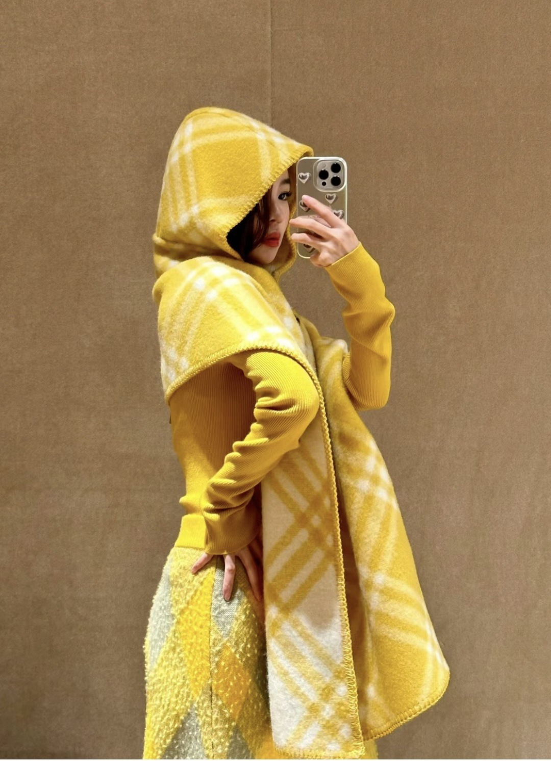 Burberry 高货版蓝色帽子围巾首
