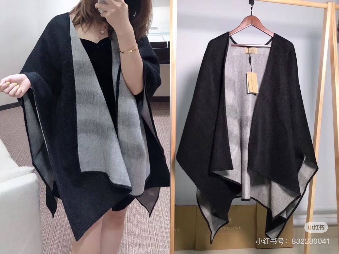 💰240¥
巴宝莉Burberry双面斗篷披肩
🆕史上最牛掰的原单货,双面斗篷‼️经典中的经典.❗️本来订制出口单.但是不明原因被扣留,Qc并于透露滞留原因❗️介绍这款AB面效果很难织造‼️预计售价可以和羊绒大衣媲美的实用东西❗️而且双面可以两穿.不买它买谁‼️140*140.95%羊绒5%羊毛国际标准.超过95%都是纯羊绒❗️‼️看看真角包边等细节❗️,