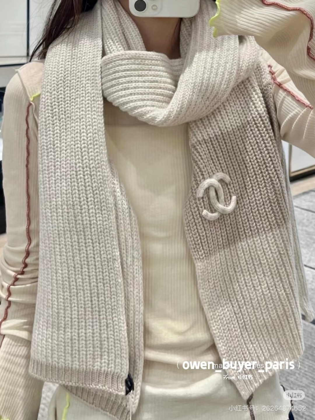 Chanel Chanel25秋冬新款24b针织围巾羊绒针织长巾‼ 美翻了 御用殿堂级 ‼ 新款在售 进口纯羊绒针织毛线 美丽至极 真的 上身极为衬肤色 百搭 不 自己看吧 ‼围巾尺寸30*200cm