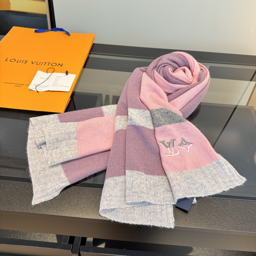 Louis Vuitton LV路易威登轻奢针织羊绒围巾