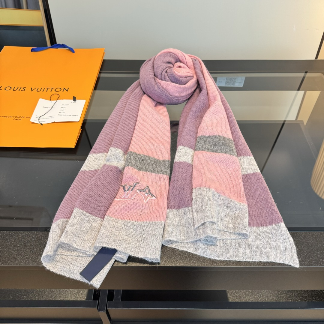 Louis Vuitton LV路易威登轻奢针织羊绒围巾