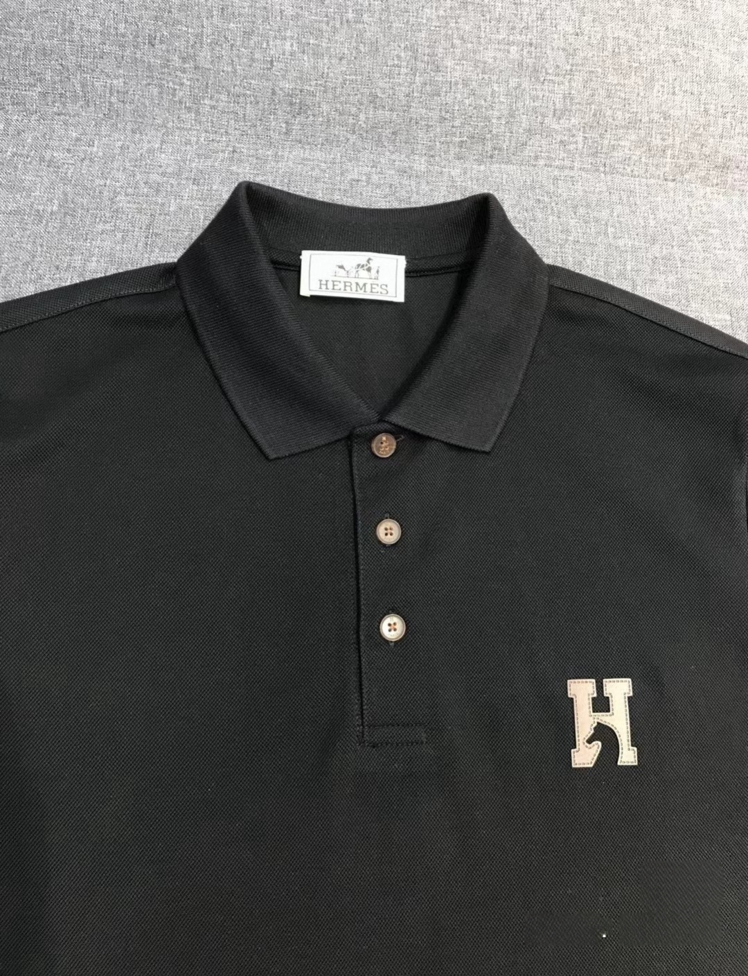 Hermes爱马仕2026ss夏季新款刺绣logo男士翻领Polo衫！经典商务男款，高端男装的天花板级别
