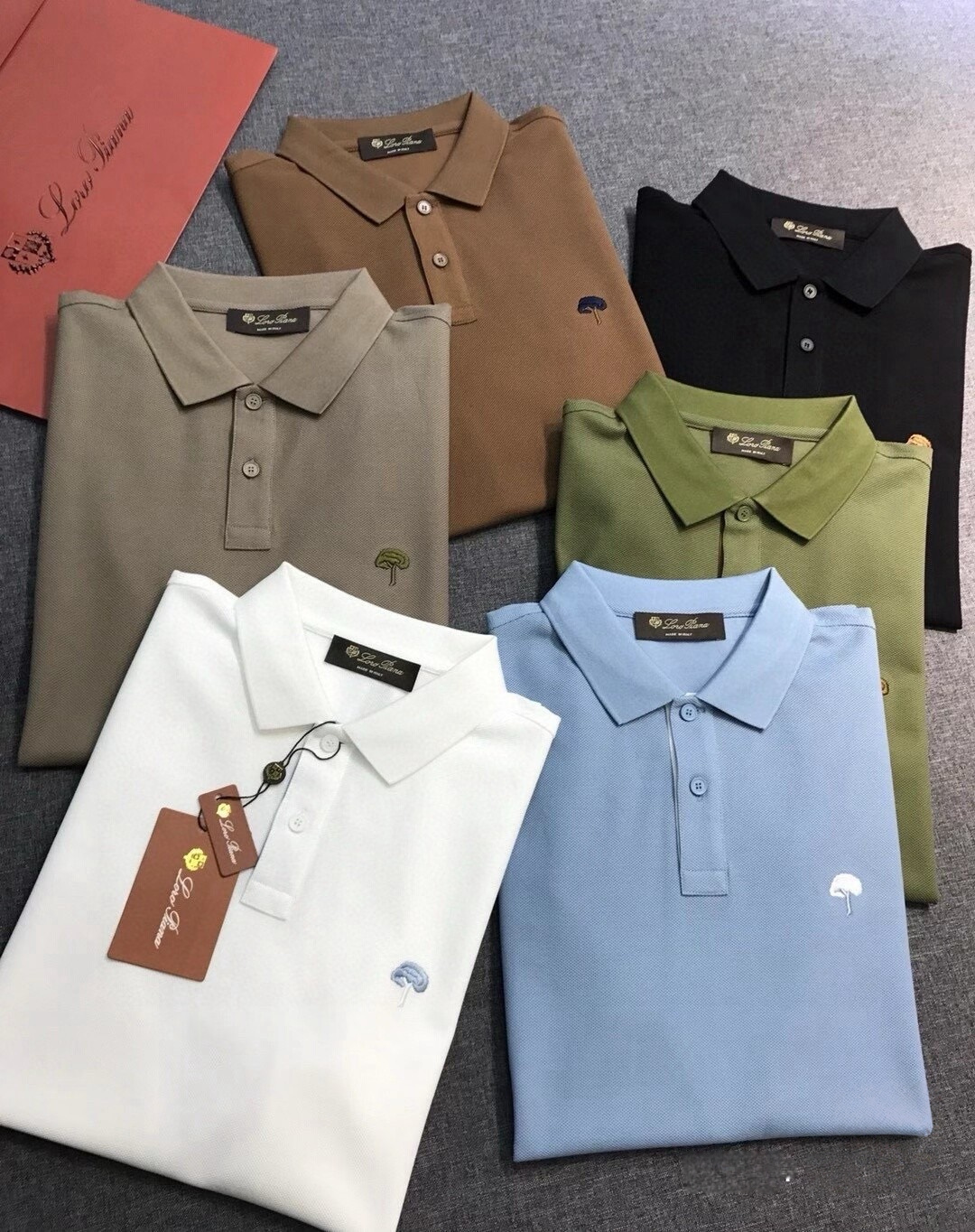 Loro Piana诺悠翩雅男士高端商务休闲珠地棉翻领POLO衫，贸易公司渠道臻品，系出名门，纯正血统品